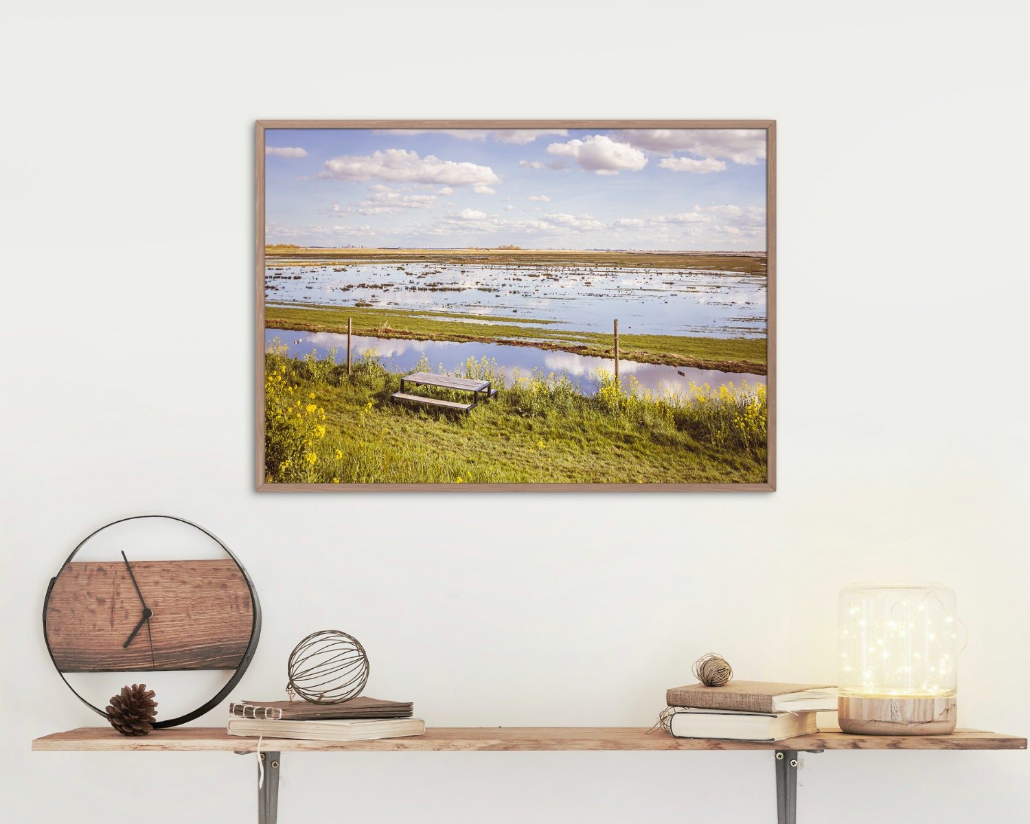 Wall art - Dutch Polder landscape poster, Amsterdam, Netherlands