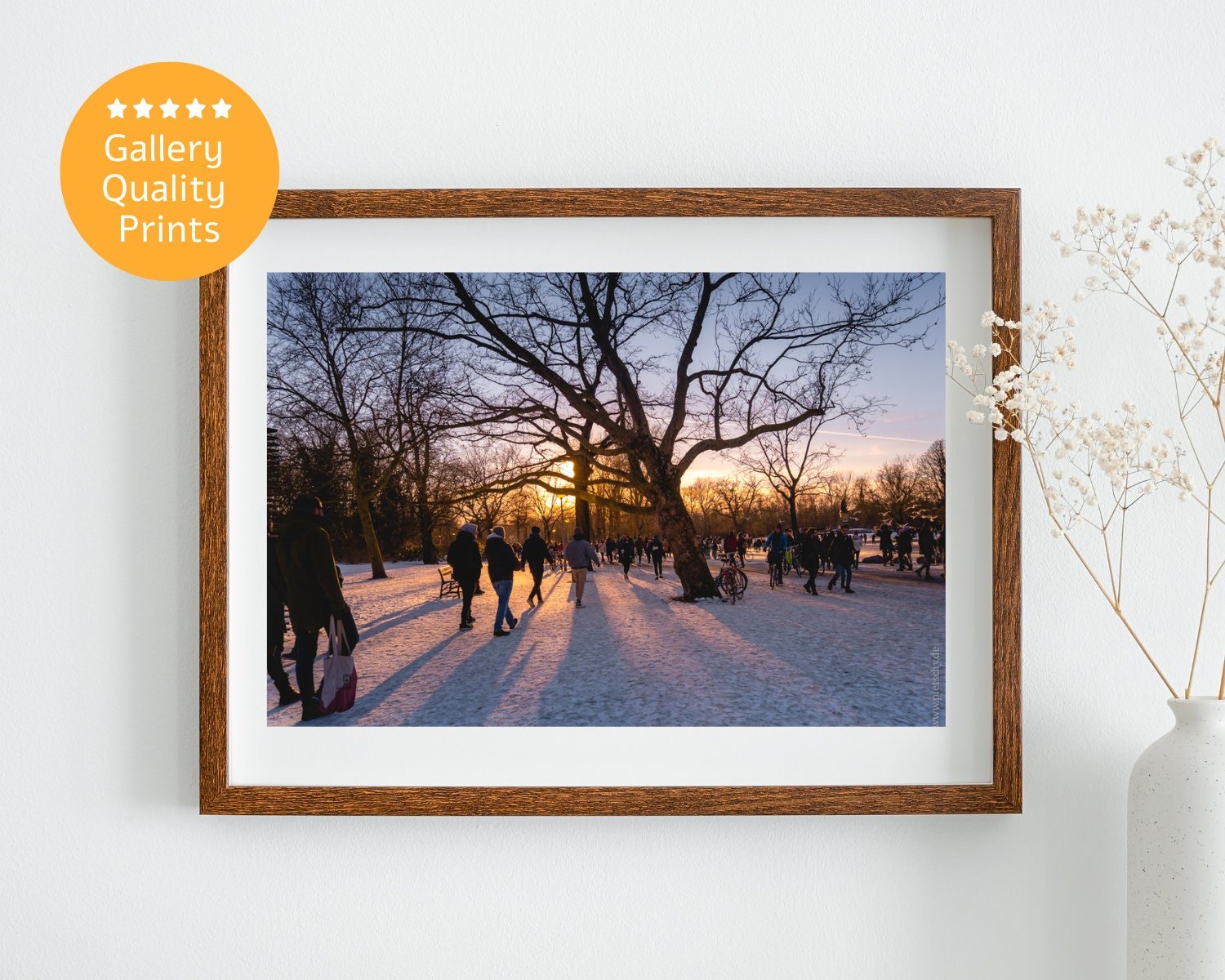 Wall art - Amsterdam's Vondelpark in winter