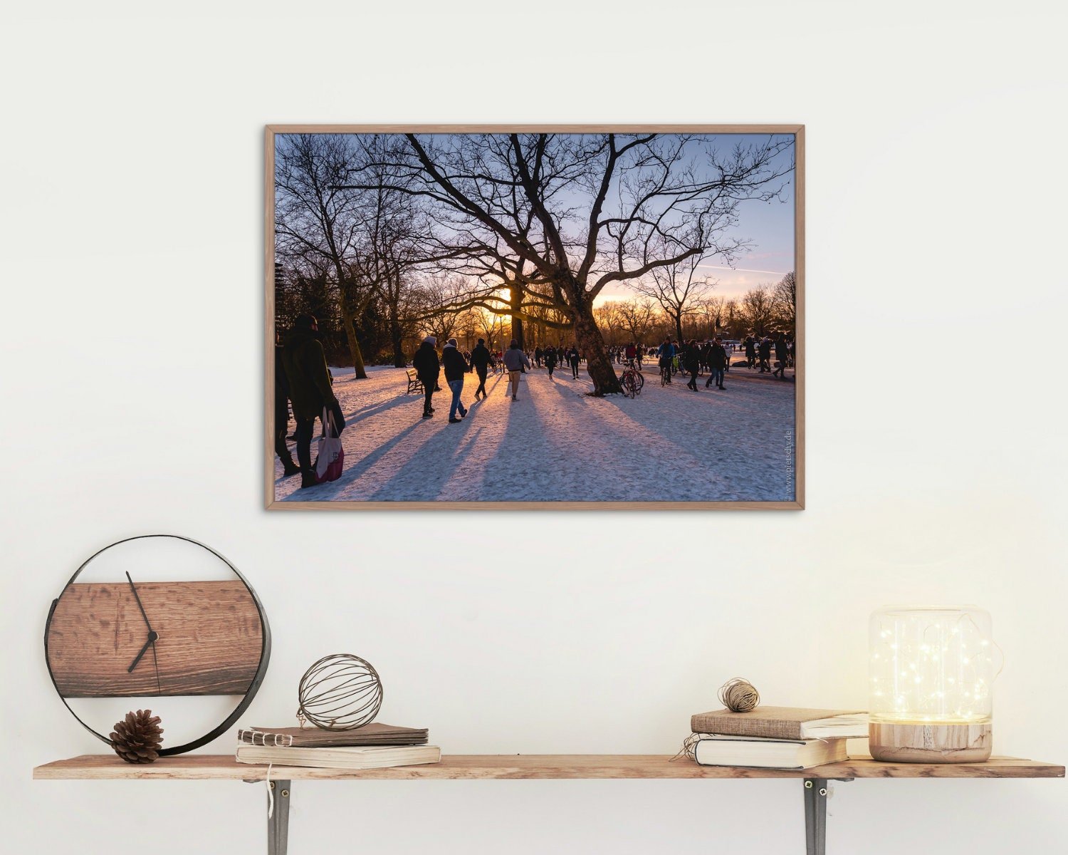 Wall art - Amsterdam's Vondelpark in winter