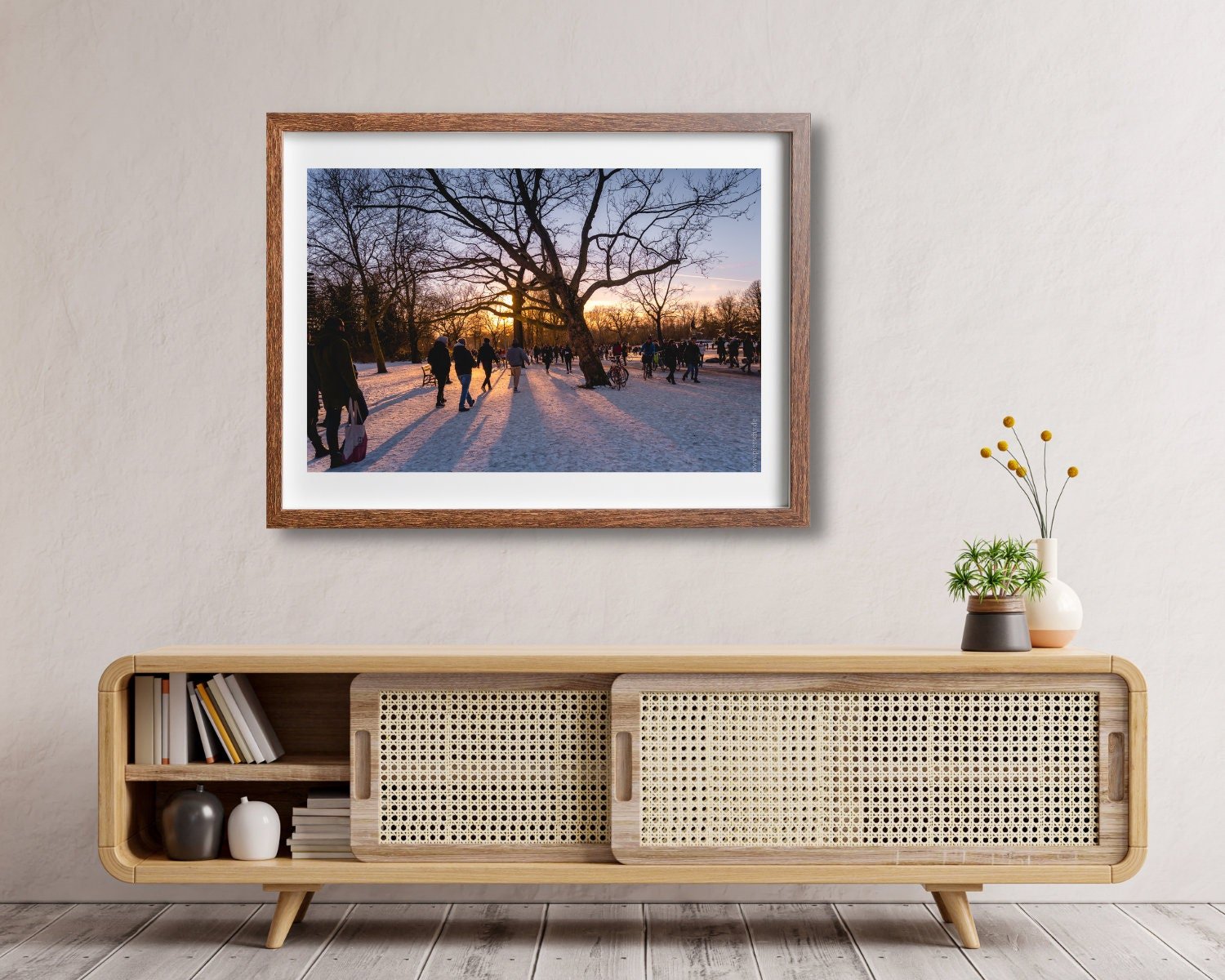 Wall art - Amsterdam's Vondelpark in winter