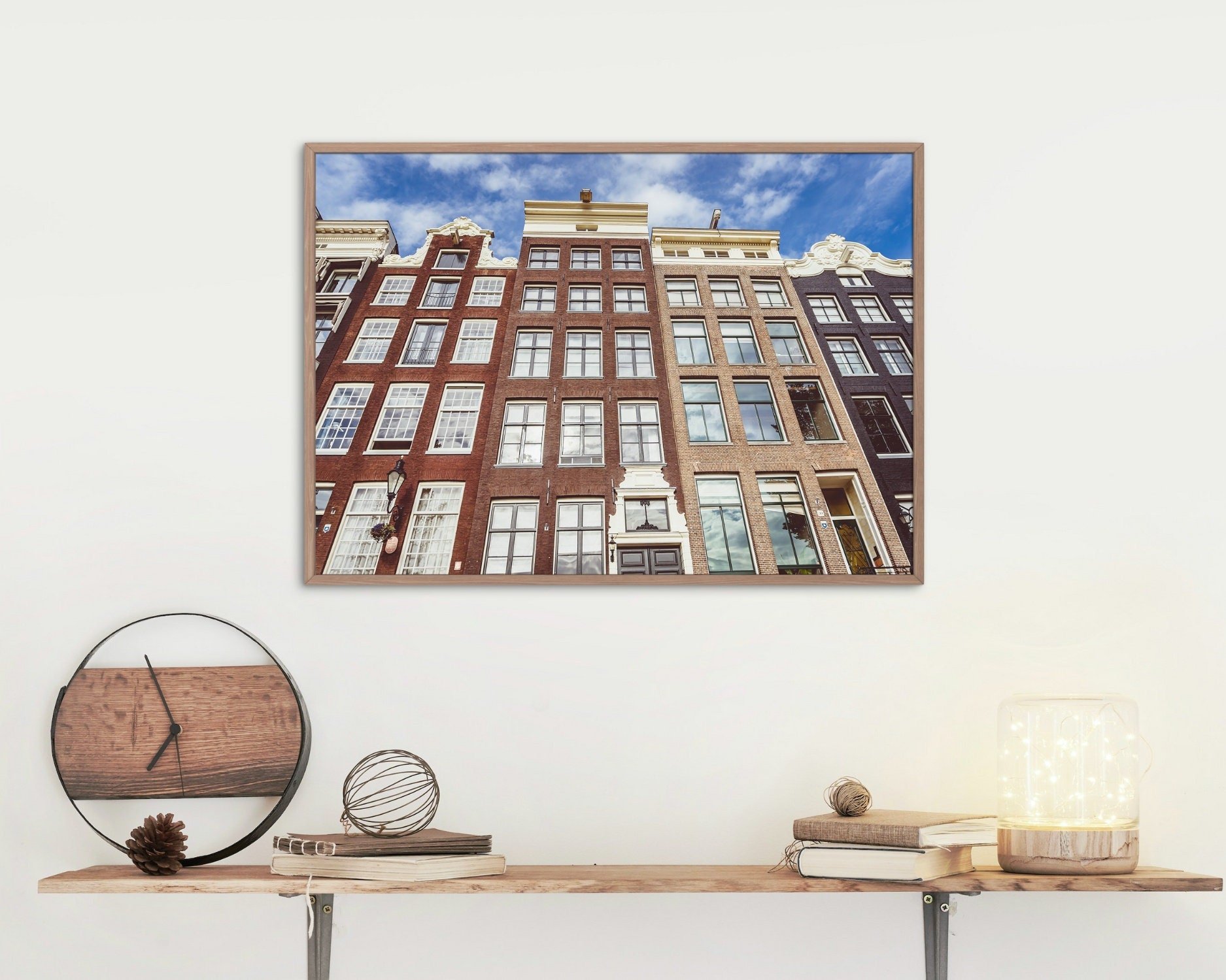 Wall art - Iconic Amsterdam houses poster