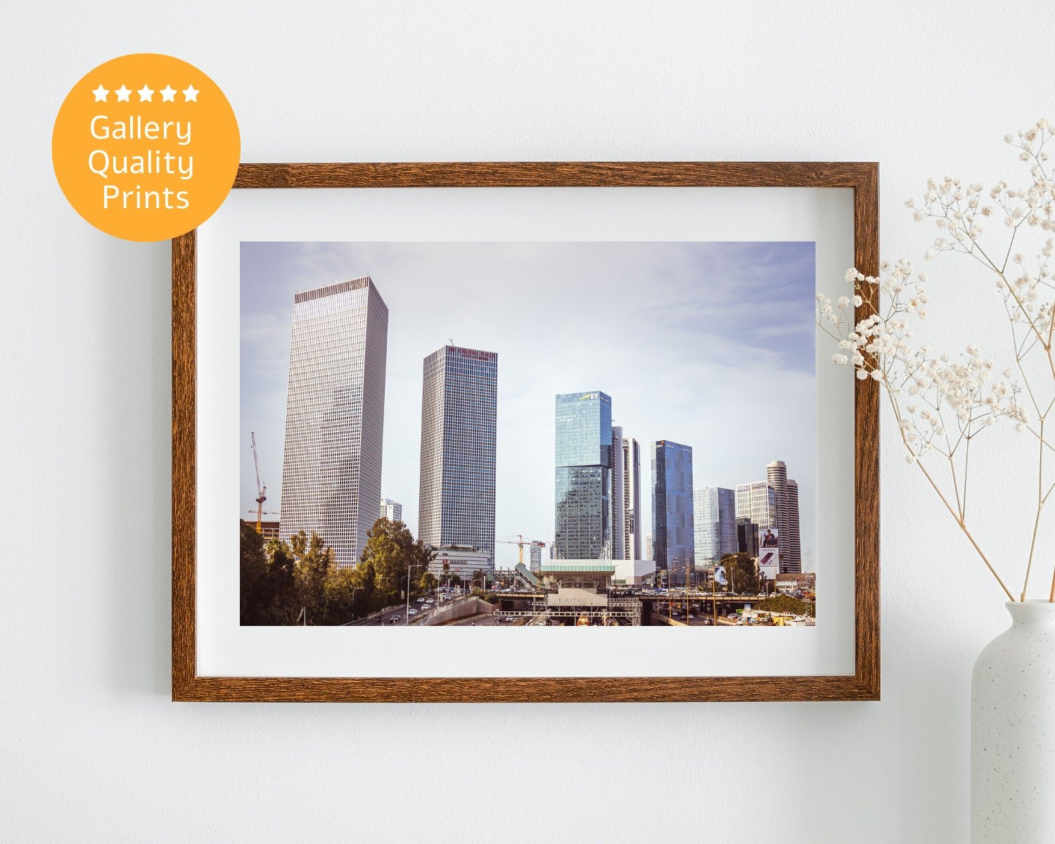 Wall art - Skyline of Tel Aviv poster, Israel