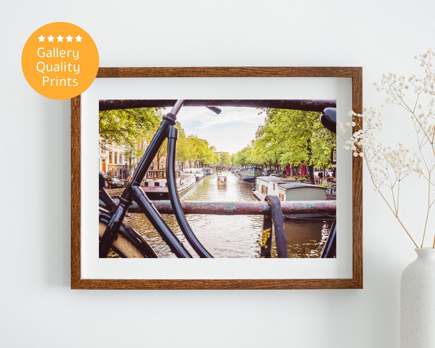 Wall Art - Amsterdam's Prinsengracht in Summer poster