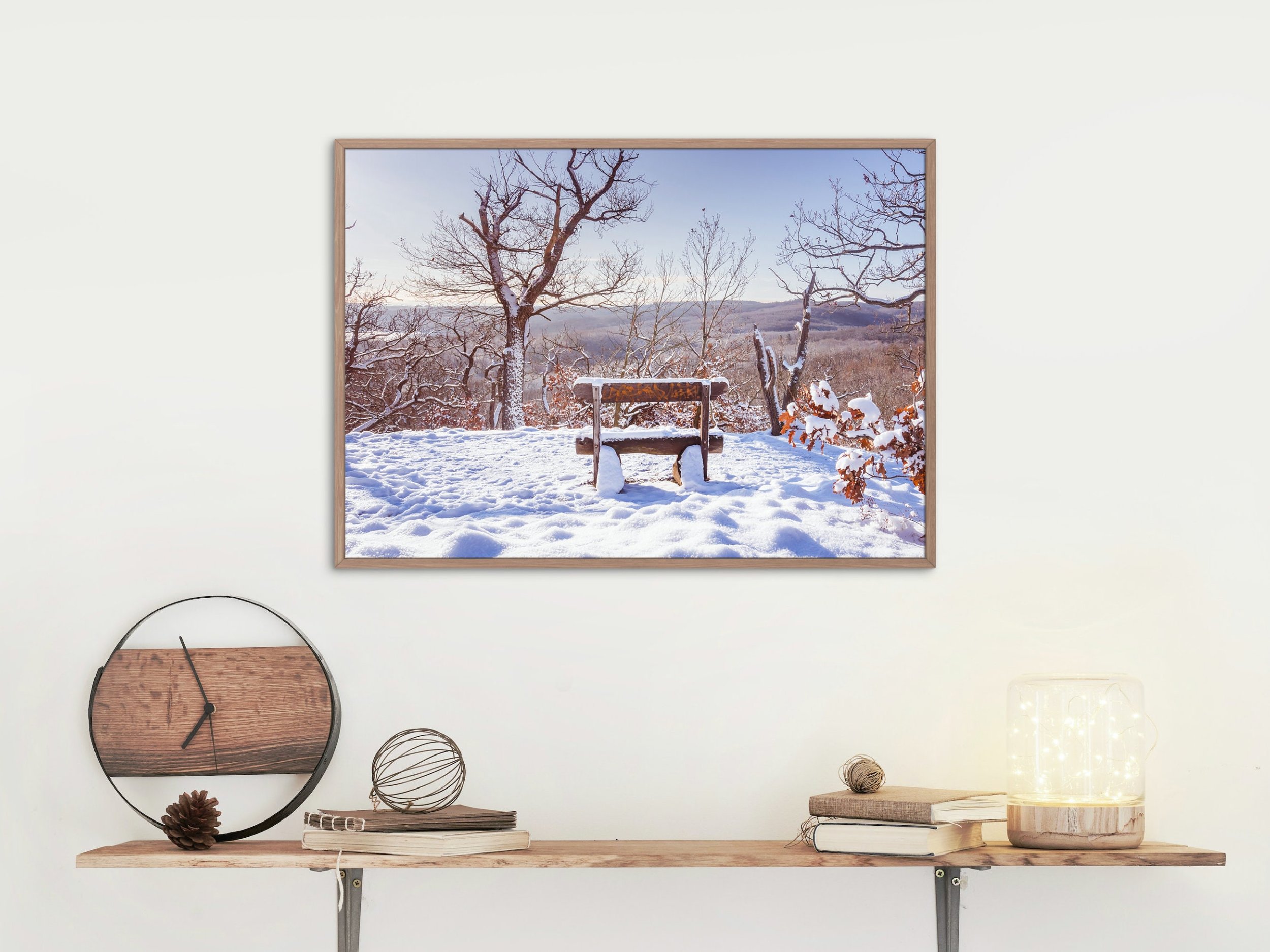 Wall art - Winter wonderland in Germany, Blankenburg, Harz mountains