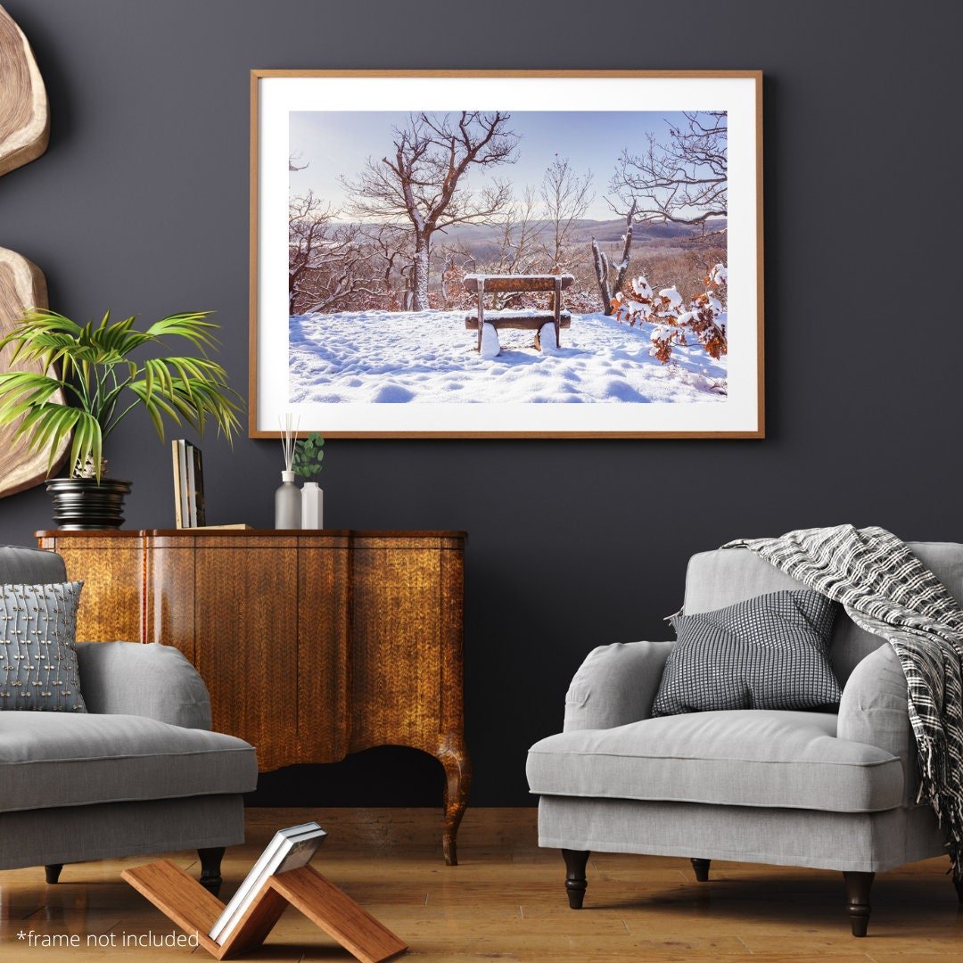 Wall art - Winter wonderland in Germany, Blankenburg, Harz mountains