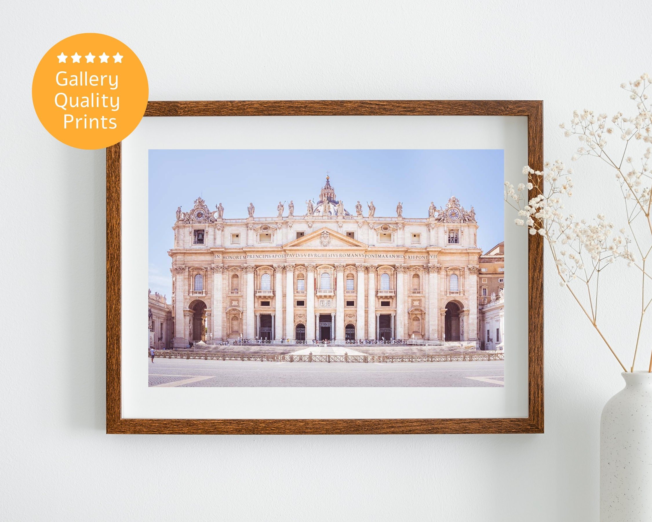 Wall art - Vatican St Peter's Basilica poster, Rome, Italy