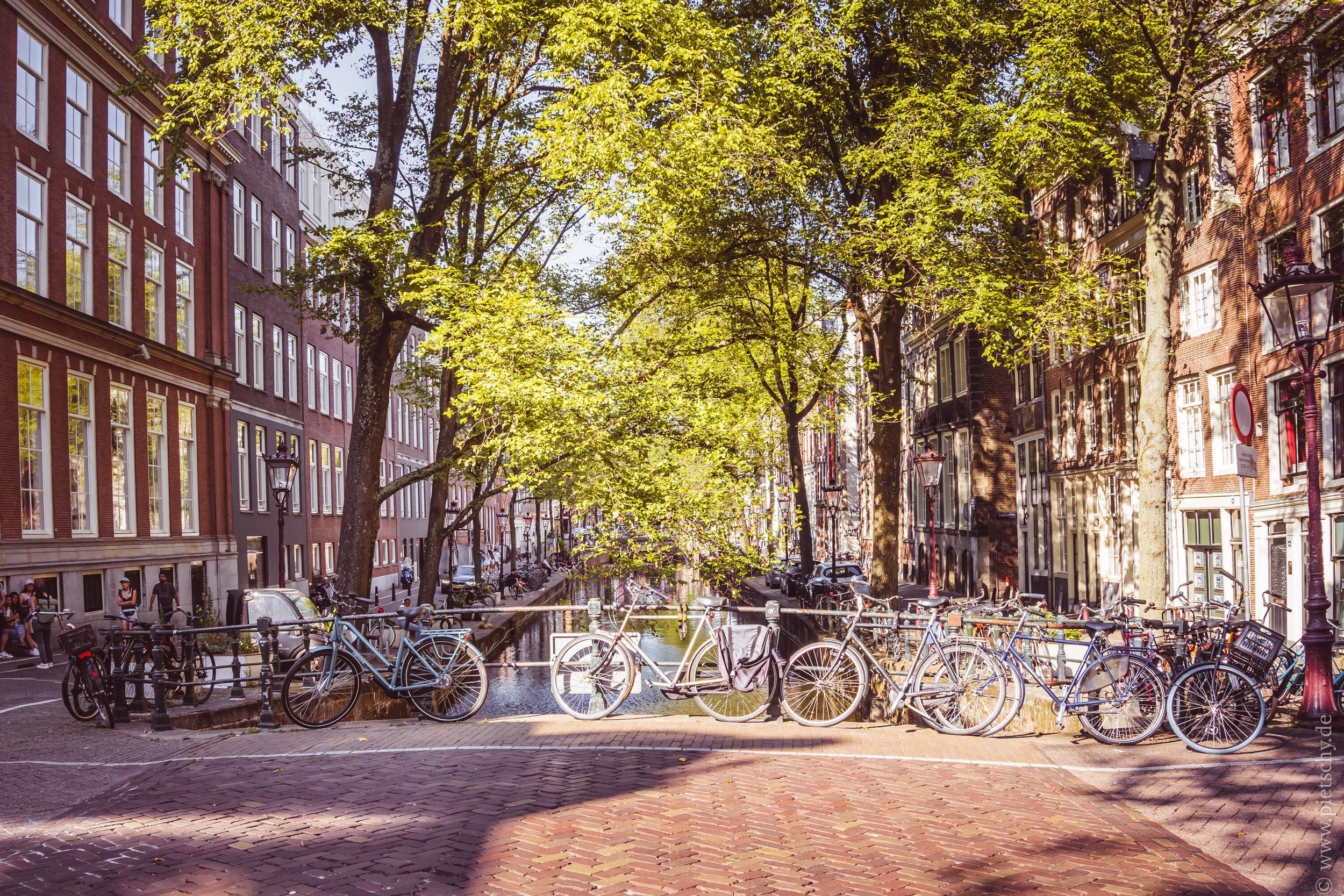 Wall art - Bikes in Amsterdam poster