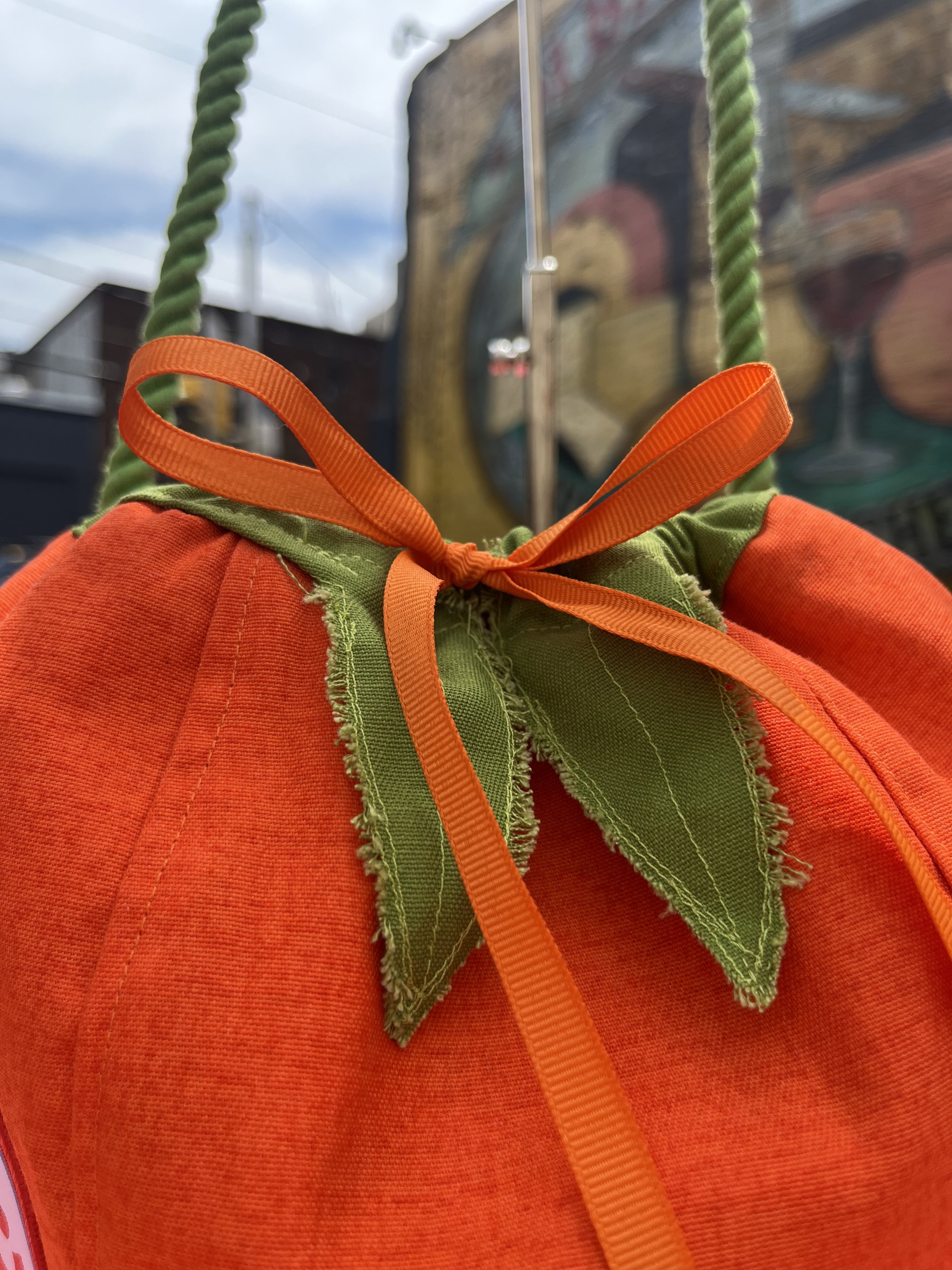 close up of drawstring closure