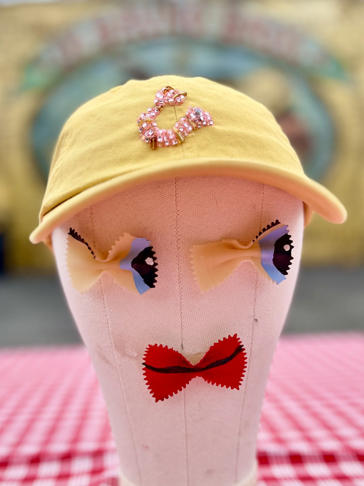 PINK SHRIMP Beaded Baseball Hat — Modern Misfits