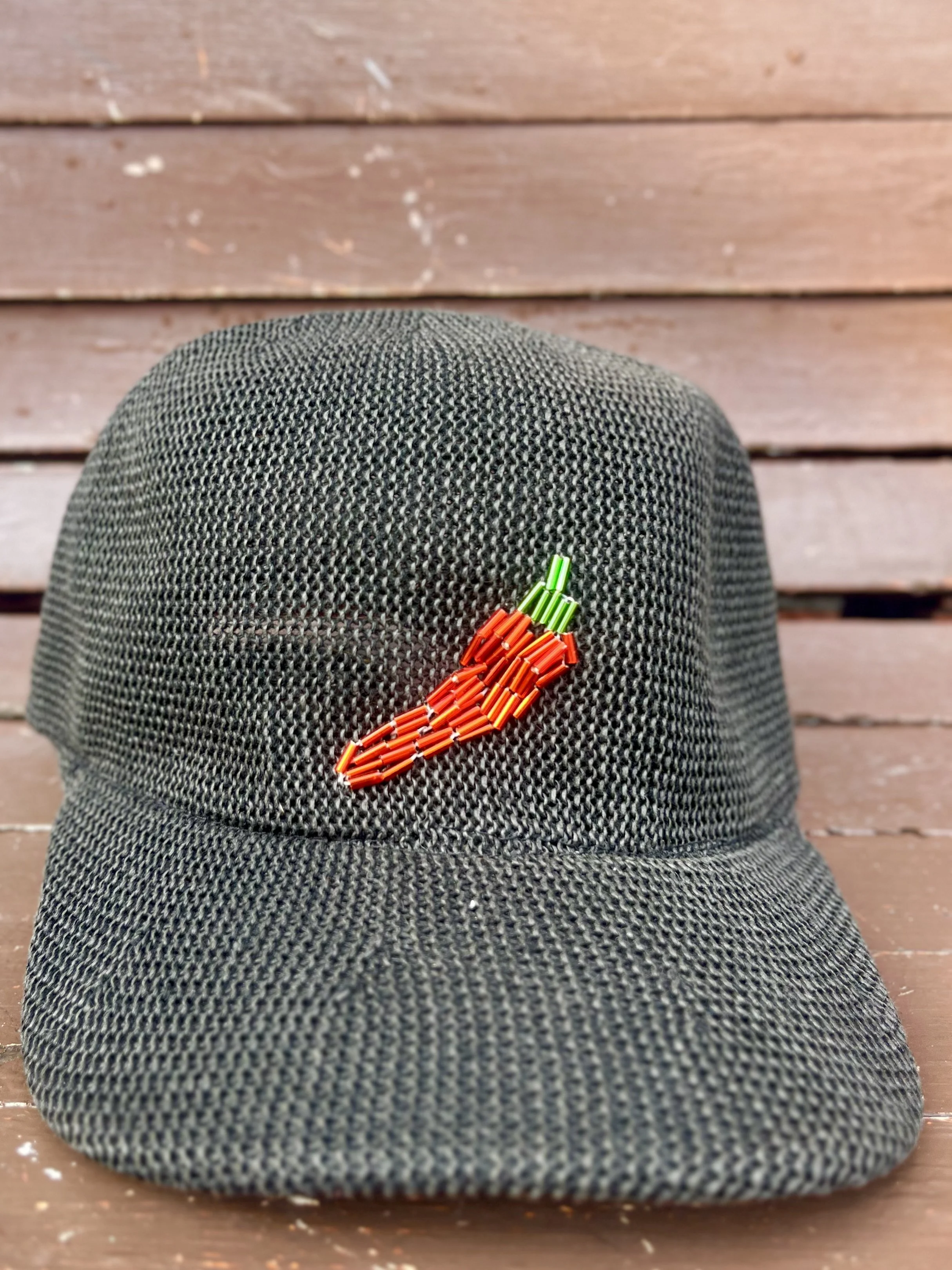 Calabrian Chile Beaded Raffia Dad Hat