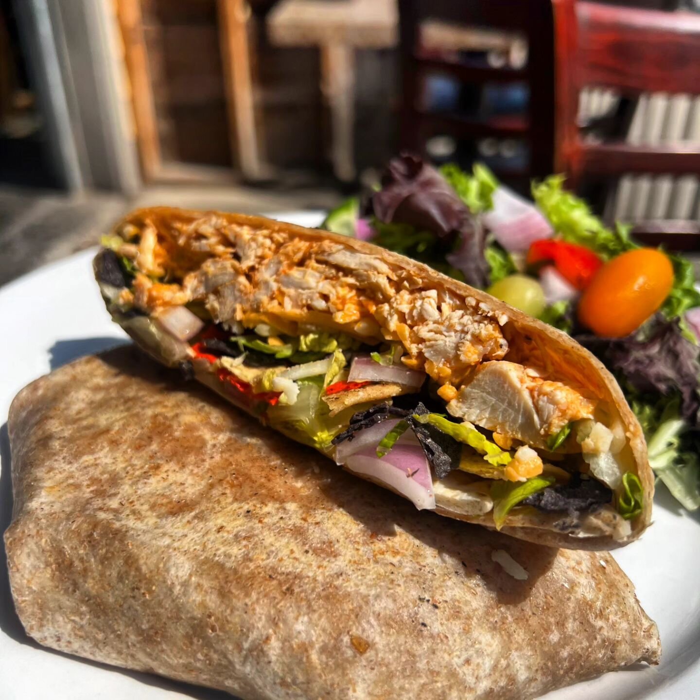 SCC Buffalo Chicken Crunch Wrap is coming your way tonight. 

Heat up your tastes bud with a few bites, then cool em off with a cold beer. Rinse and repeat. Doctor Joe's orders 👍