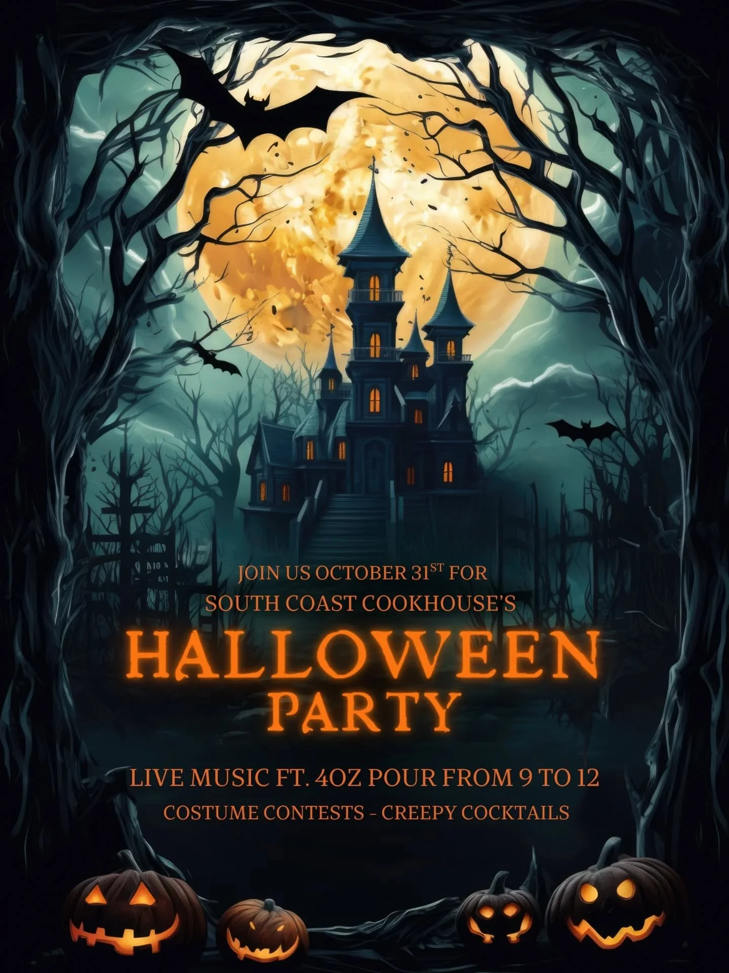 Who is ready to Monster Mash? Eat a few too many mini (deep-fried) chocolate bars? Make new friends with someone dressed as a pirate? Well we are here at SCC! 
Join us this Friday for a night of live music featuring @4ouncepour ποΈ Halloween costume