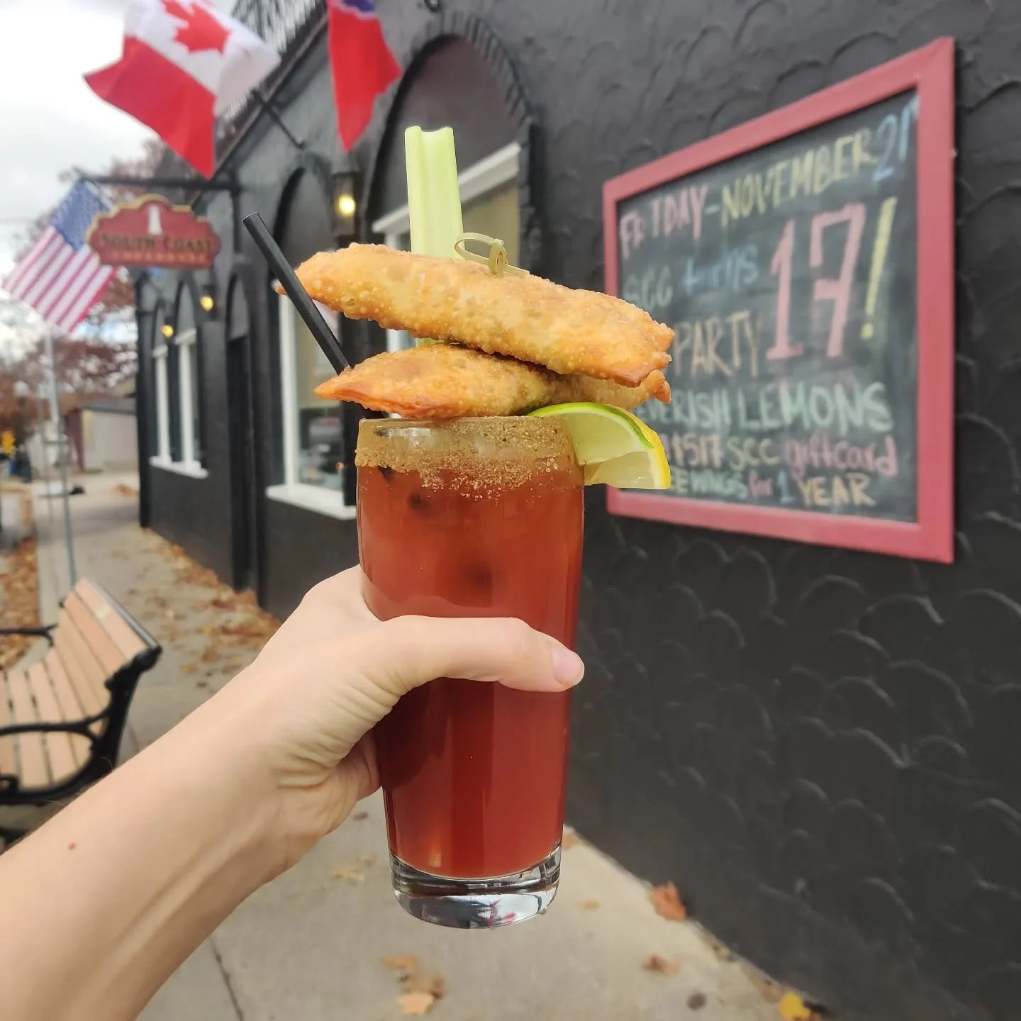 Sunday Fundayyyyy let's GO! All the best things packed into one day - Caesars, chicken wings, live music and football! Best way to wrap up the week. 

Today's Sunday Funday Caesar is inspired by our best selling sammy, the Forty Creek Cheese steak. A