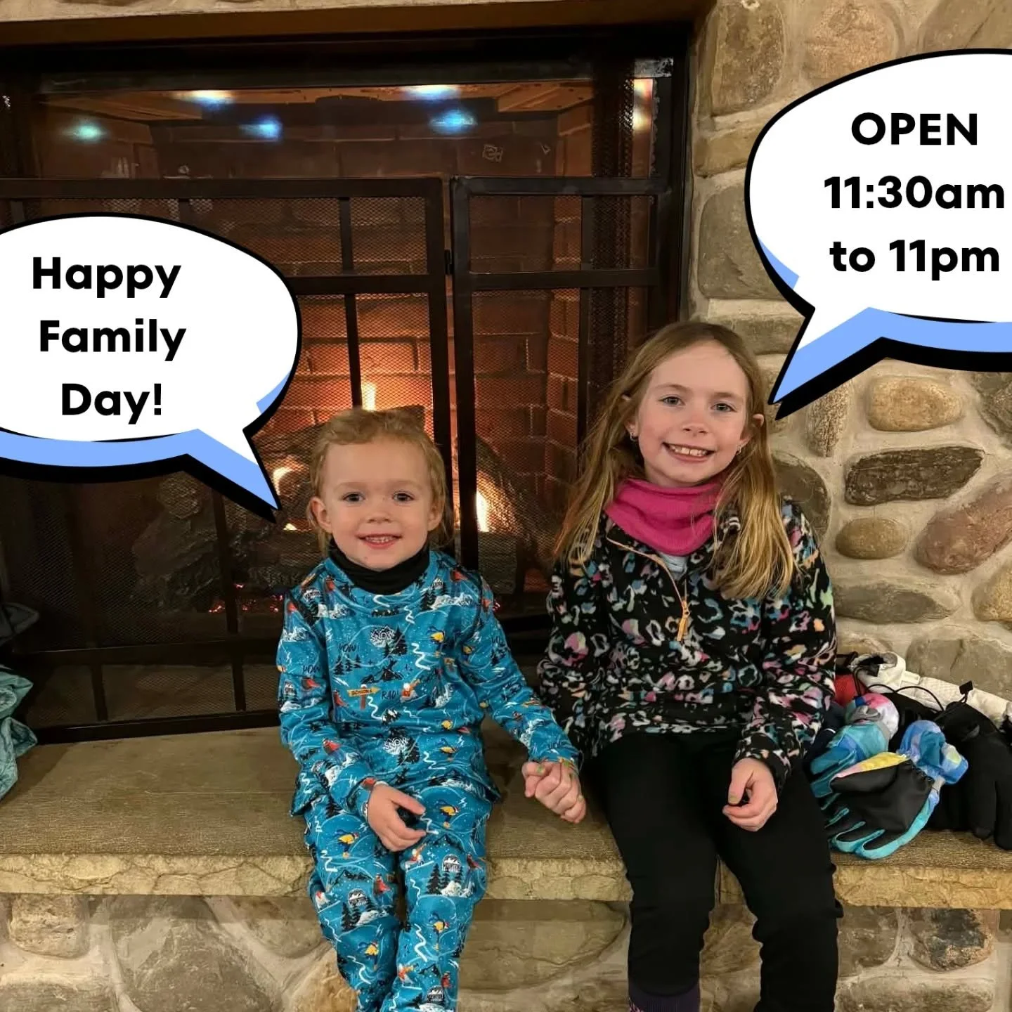 From our family to yours, we wish you a very happy Family Day! We are open today from 11:30am to 11pm 🌞