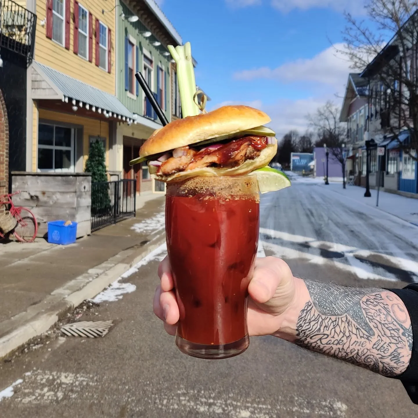 The best day of the week is here, and taking no prisoners as we finish the week with a BANG and some rad Sunday Funday Specials!!! 

It's backkkkk (and by back we mean here for the first time 😉)... Today's Sunday Funday Caesar is topped with a mini 