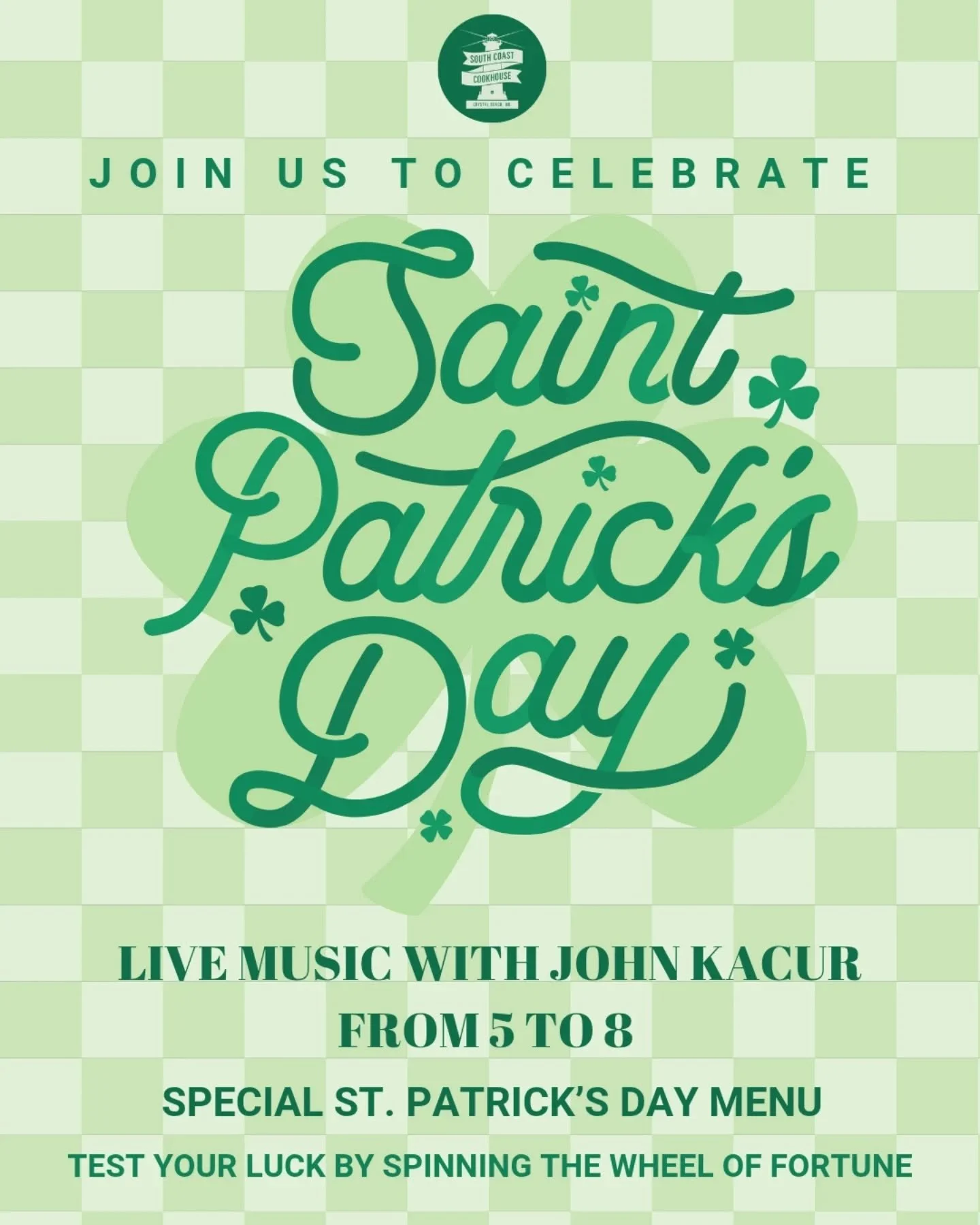 Join us tomorrow to celebrate St. Paddy's Day! Saturday was a great warm up, but now we are gearing up for the real deal 🍀 So grab your best green outfit, and head down to SCC tomorrow to celebrate! We will have the Guiness, Murphy's and Kilkenny fl