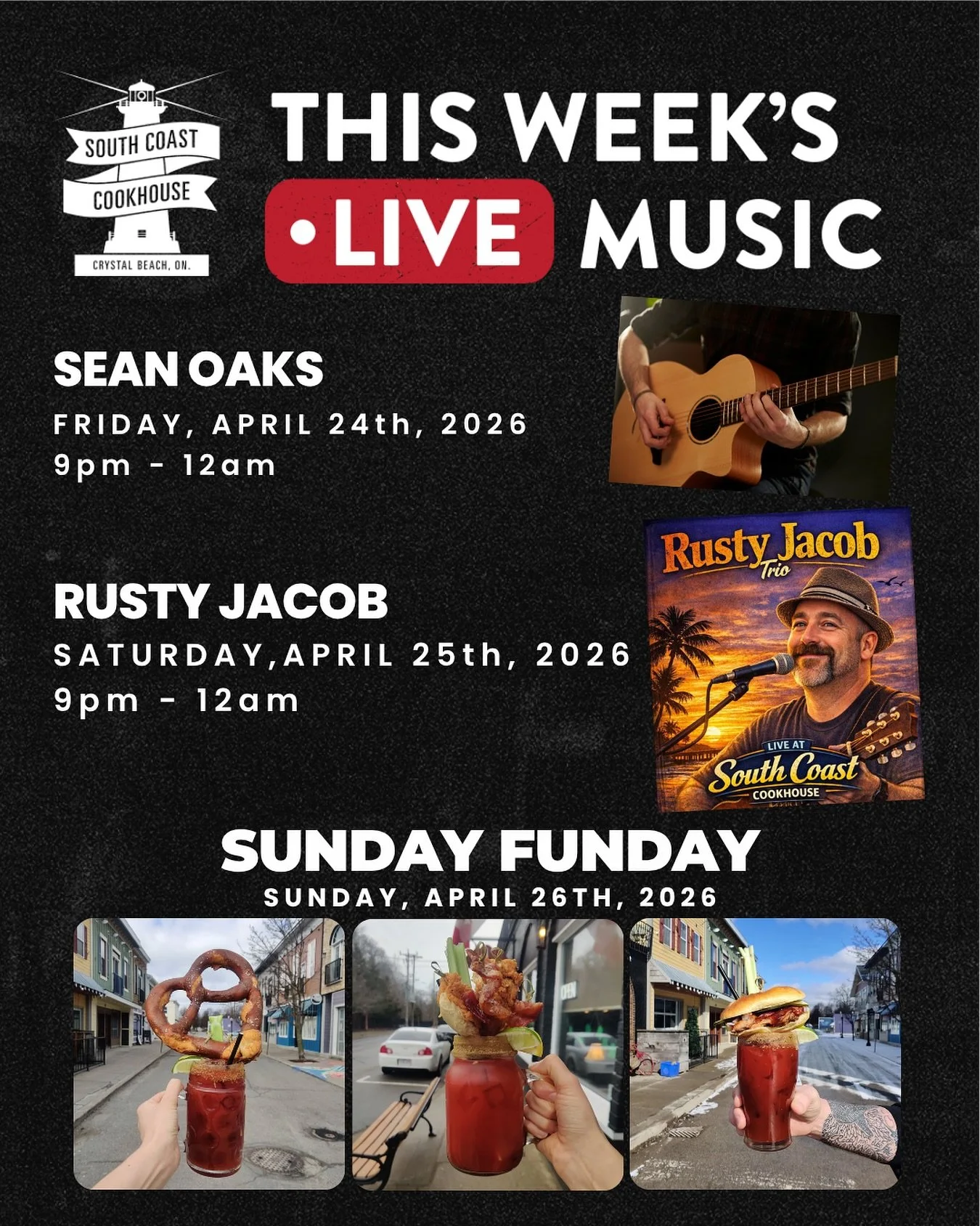 Weekends at South Coast don&rsquo;t usually go according to plan&hellip; and that&rsquo;s exactly the point.

The drinks hit, the music starts, and somehow you&rsquo;re still here at midnight wondering where the time went.

🎶 Friday, April 24
Sean O