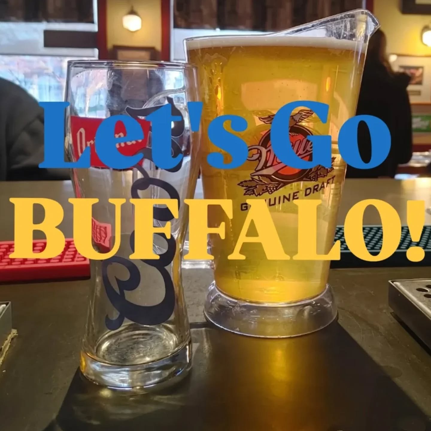LET'S GO BUFFALO! 

Join us tonight to watch the game - $15 pitcher deals, 10 for $12 wings and if you are sporting your Sabers gear you get a half pint on us 🍺🦬🏒