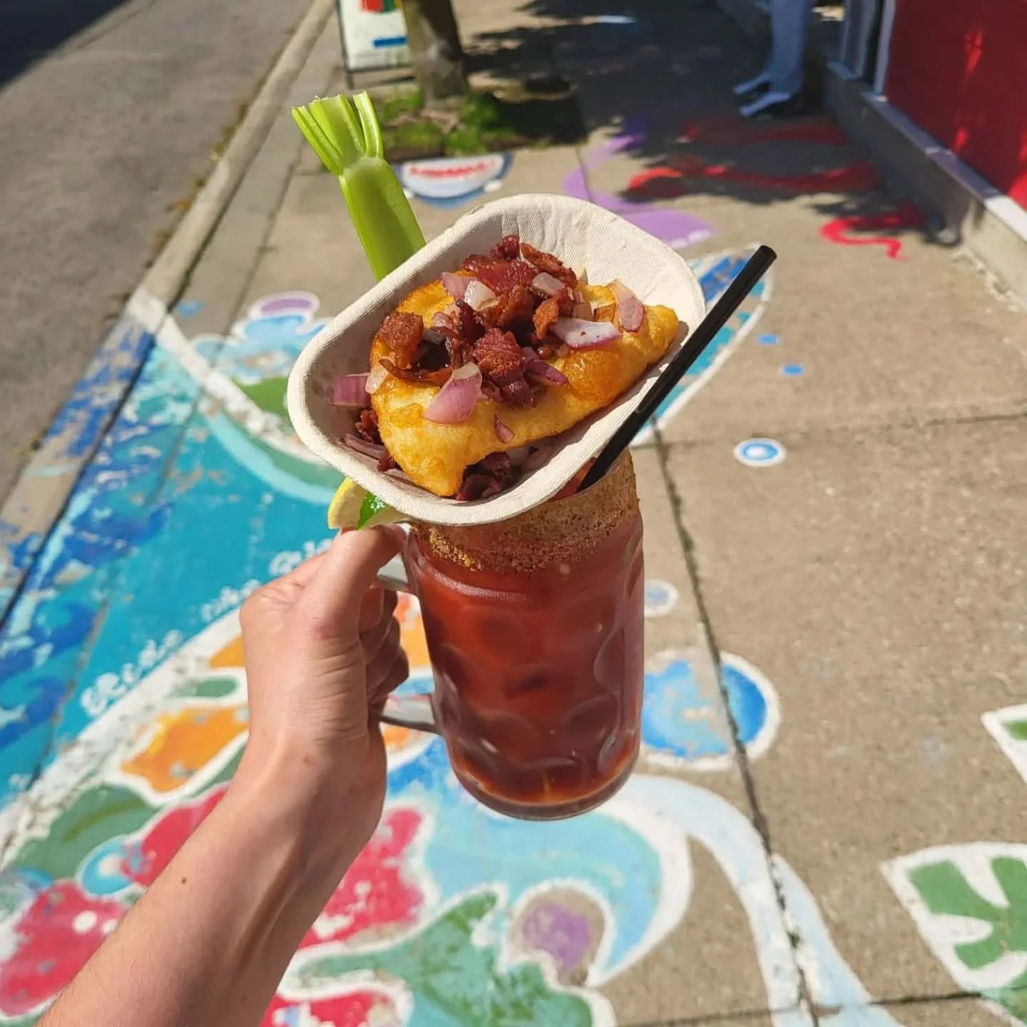 Sunday Fundayyyyyy let's GO! Wrap your weekend up the right way at SCC 🌞 

Today's Sunday Funday Caesar is topped with a Jumbo Pierogi, fried onions and bacon all served up with sour cream. 

As always Sundays are for cheap chicken wings - 10 for $1