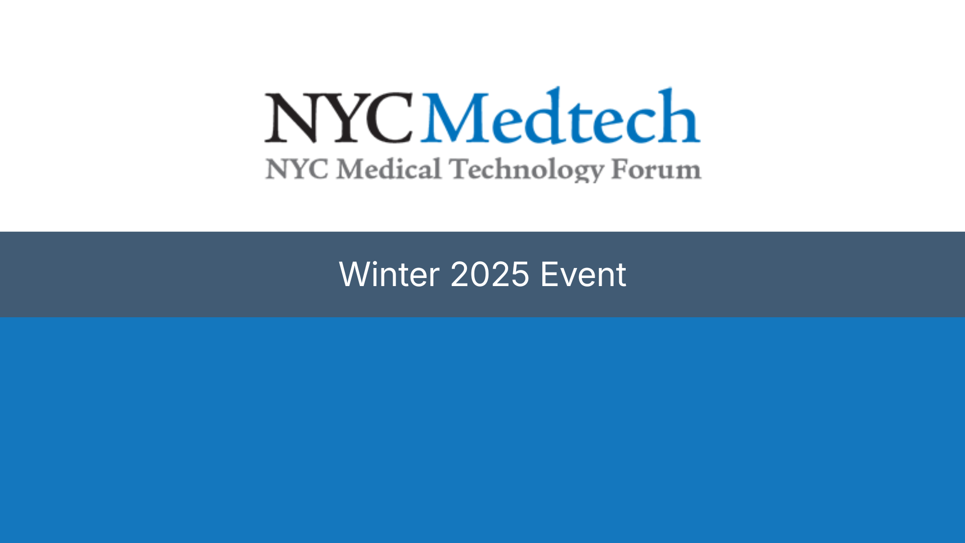 CEO Dr. Jennifer Perusini presenting at NYCMedtech