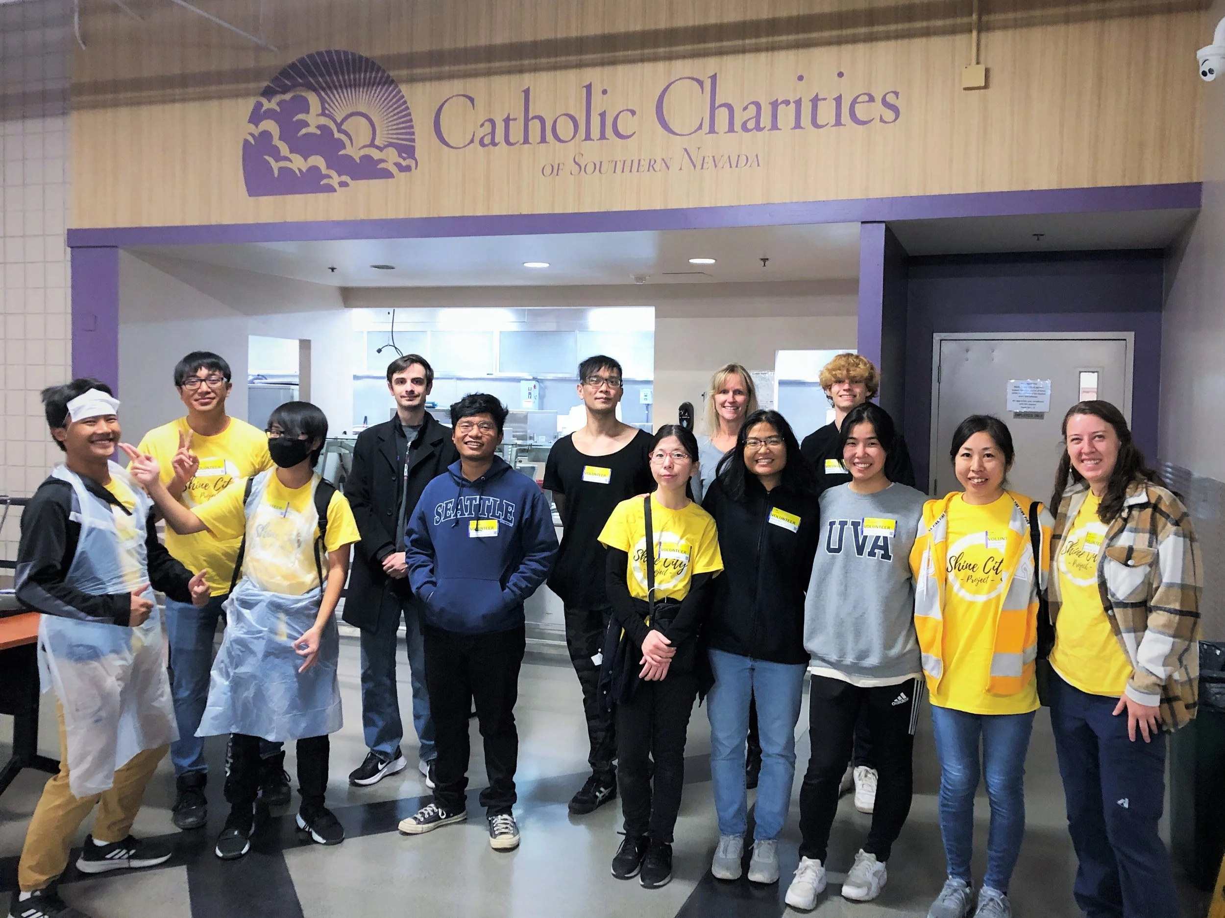 Shine City Project volunteer at Catholic Charities of Southern Nevada