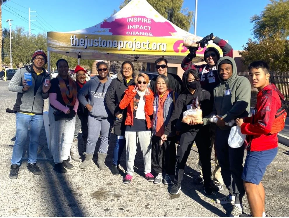 Shine City Project distributes food at the Doolittle Community Center