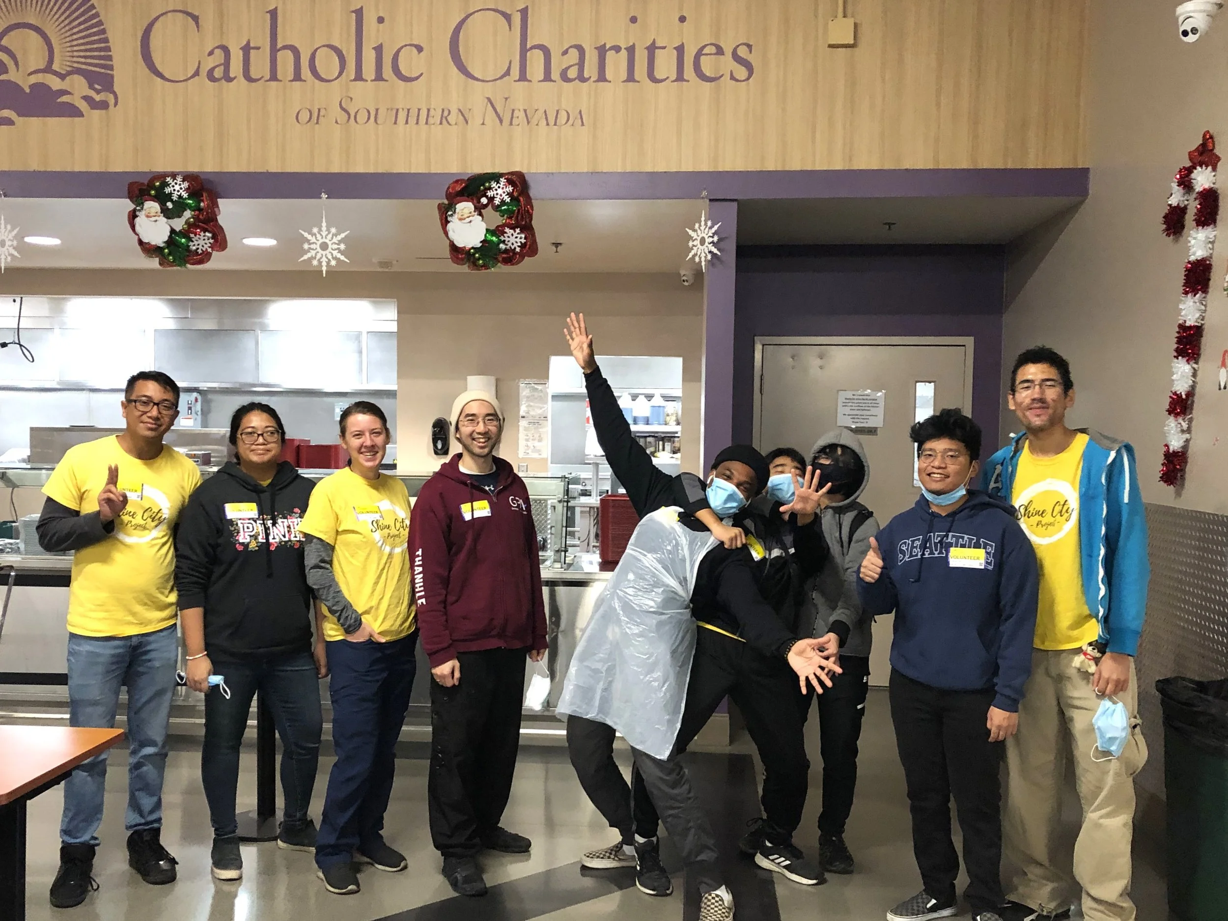 Shine City Project volunteers at Catholic Charities of Southern Nevada