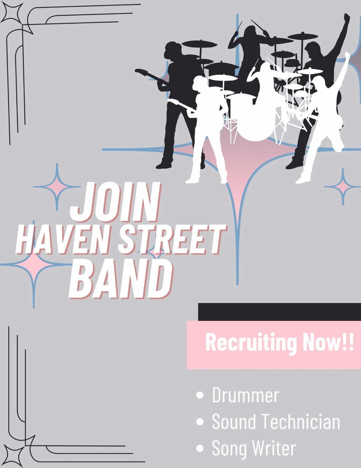 Recruiting Now: Haven Street Band!
