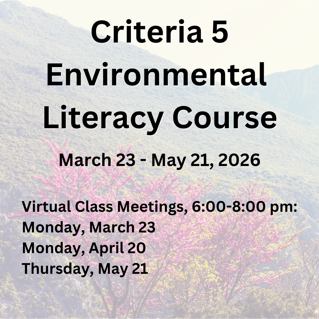 Course With Virginia Rojas Workshops and Courses — Virginia Association for Environmental Education