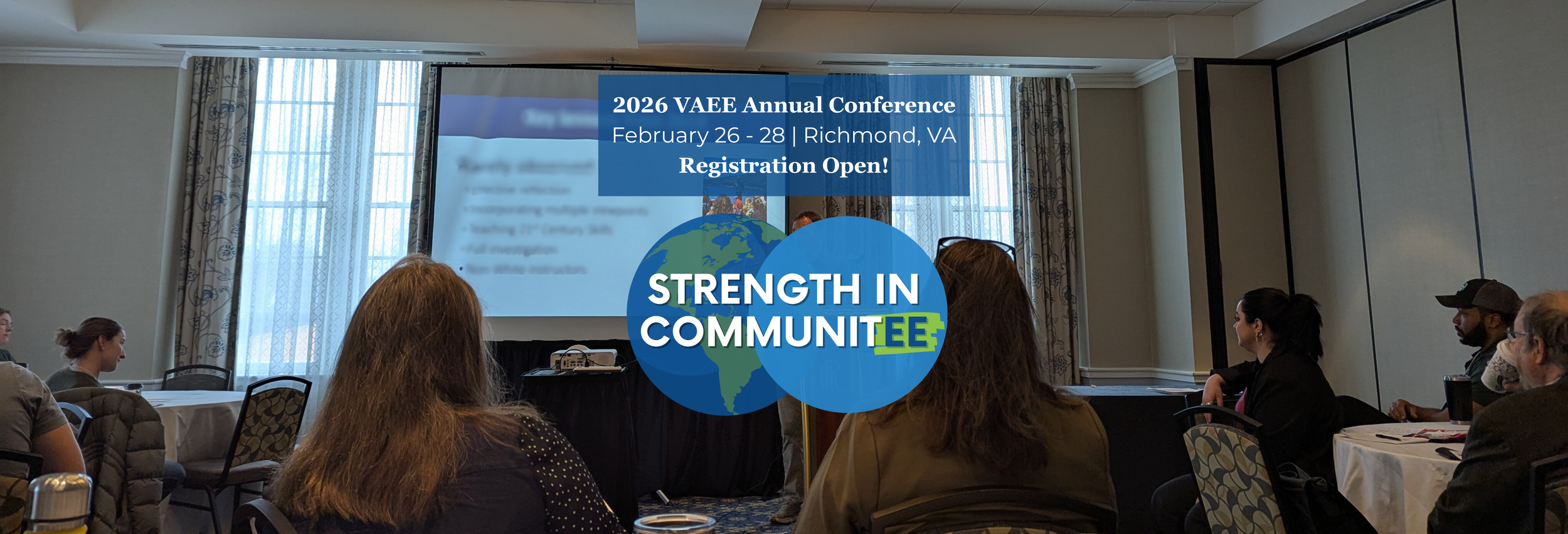 Teachers attending a conference