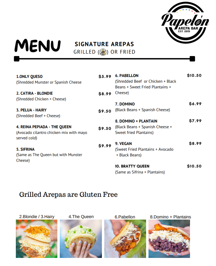 Order Arepa bar and grill Menu Delivery【Menu & Prices