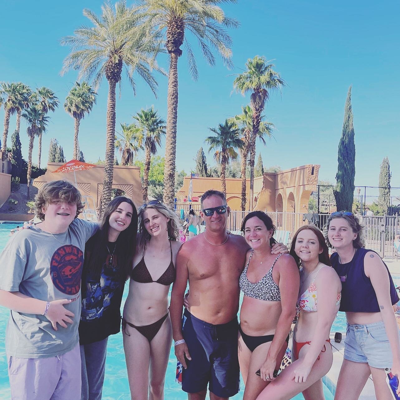 Today is our day.  7 years of everything called life...
WE blended a family: Mike 4, Kacie 2, and we added one together.  Yes- we legit have 7 kids
Traveled to over 30 countries. I never even had a passport before marrying Mike. 
We learned to golf a