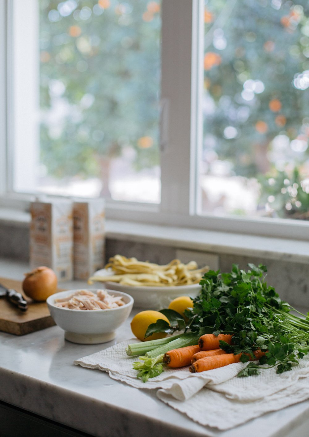 Lemon Pepper Pappardelle & Chicken Soup — HEATHER BULLARD
