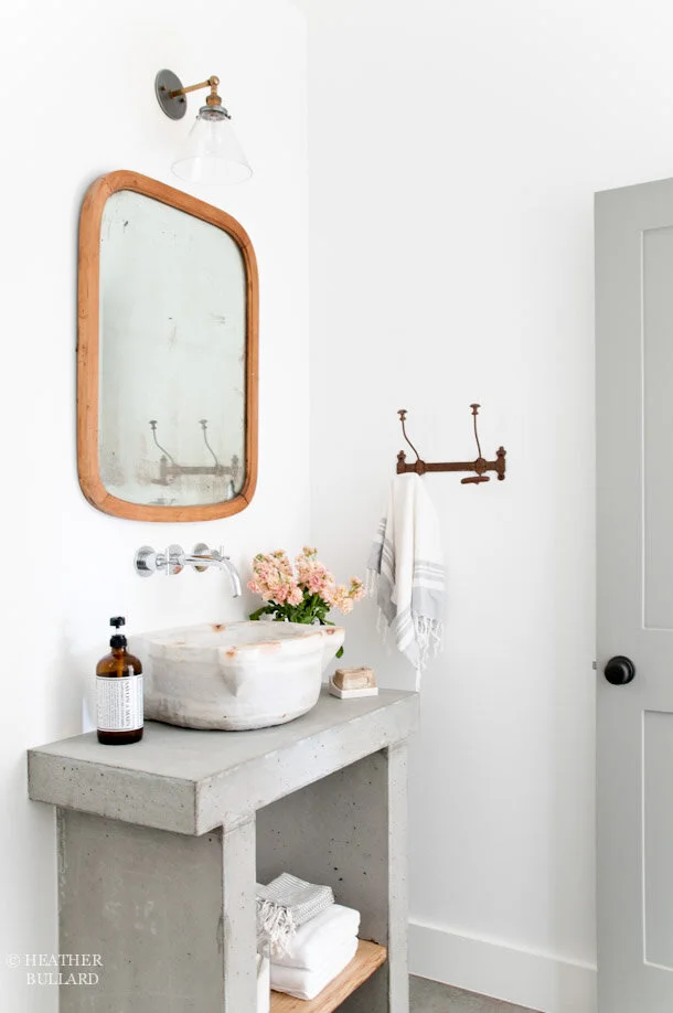 DIY Concrete Vanity — HEATHER BULLARD