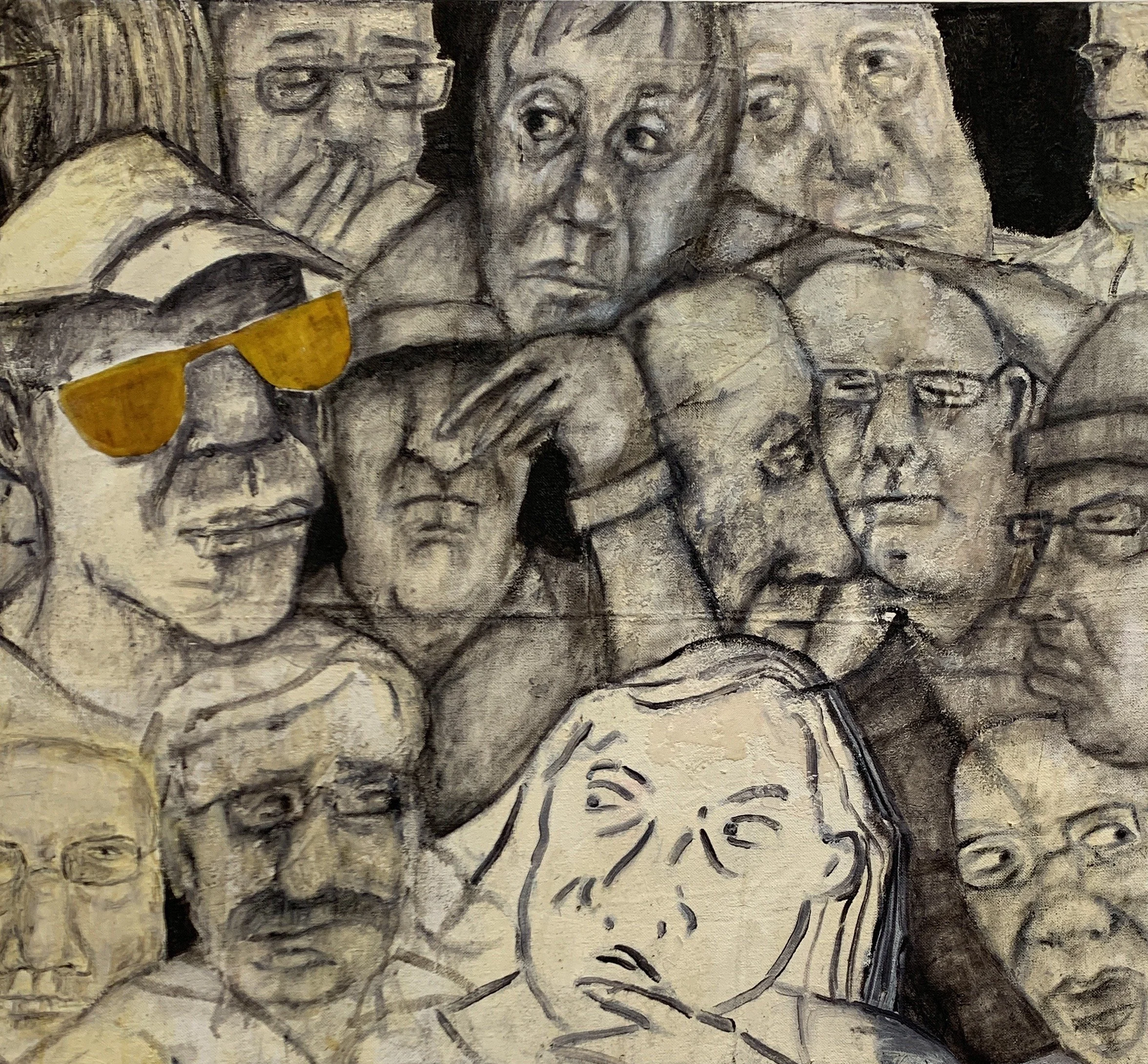 "Untitled." 2016. Oil on Canvas. 32 x 32." 