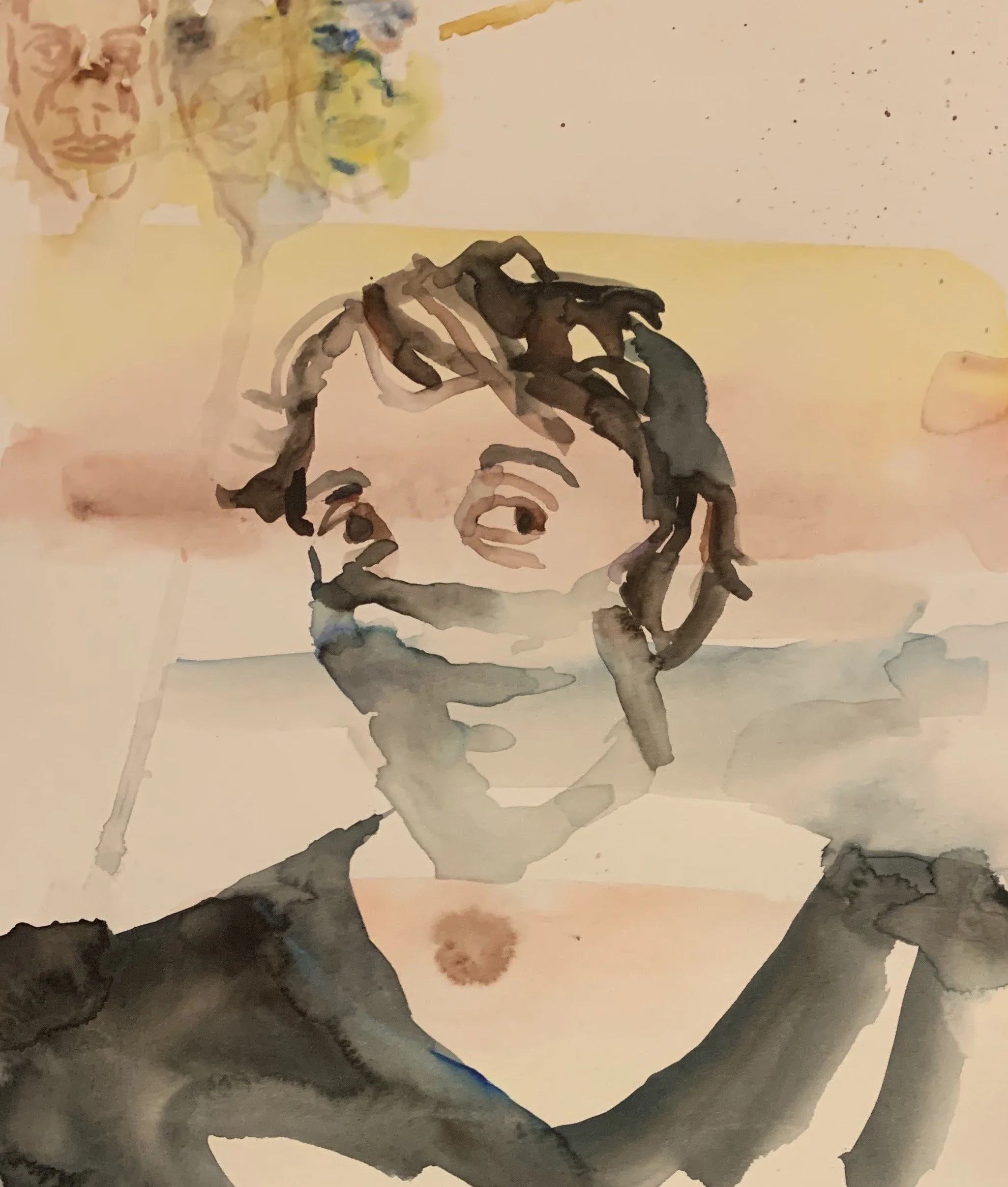 "Eyes." 2020. Watercolor on Paper. 8 x 10"