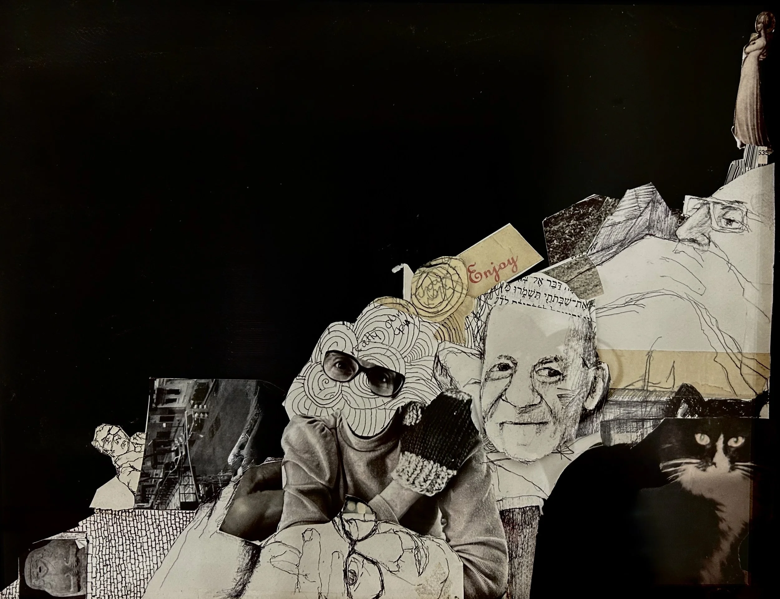 "Nothing Is Where It Was." 2025Ink, Paper, Photocopy. 15 x 9"