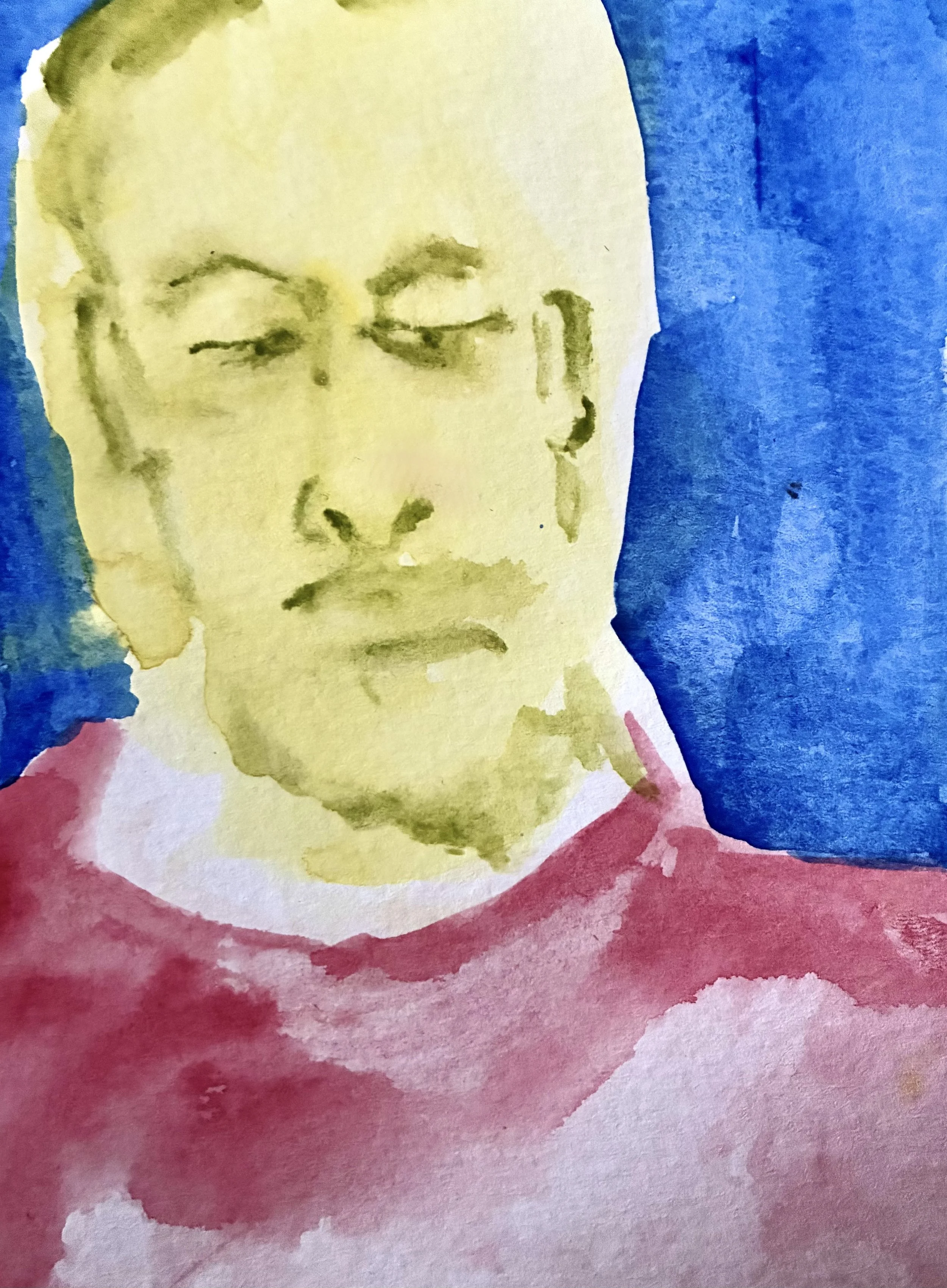 "Subterranean." 2026. Watercolor on Paper. 9 1/2 x 12 1/4."
