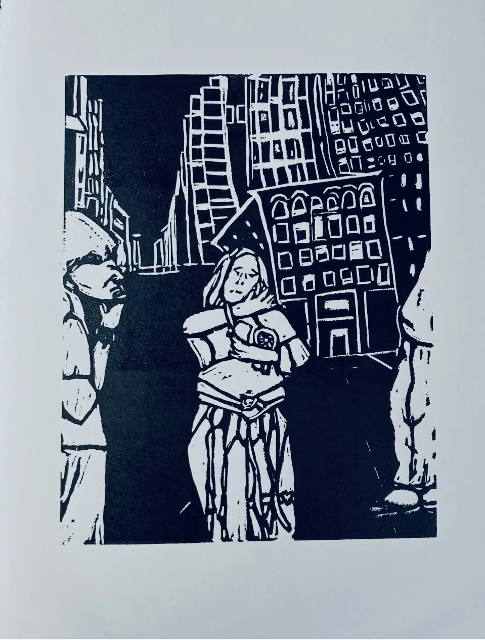 "Grace." 2025. Ink on Paper. 8 x 10."