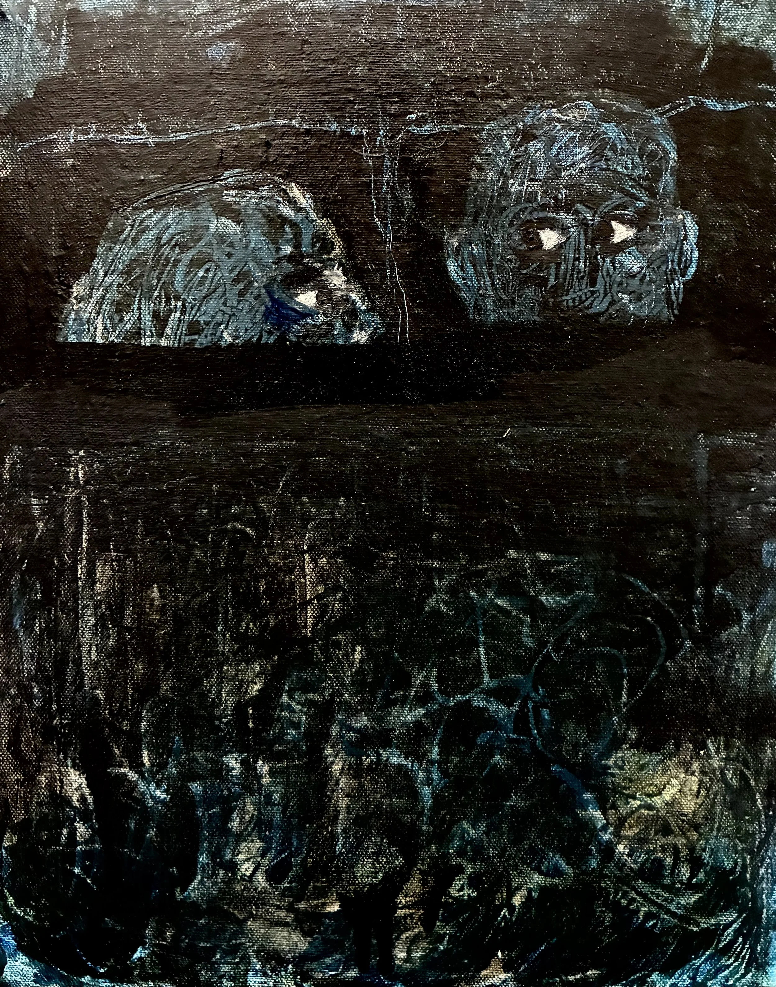 Untitled. 2025. Oil on Canvas. 11 x 13 1/2."