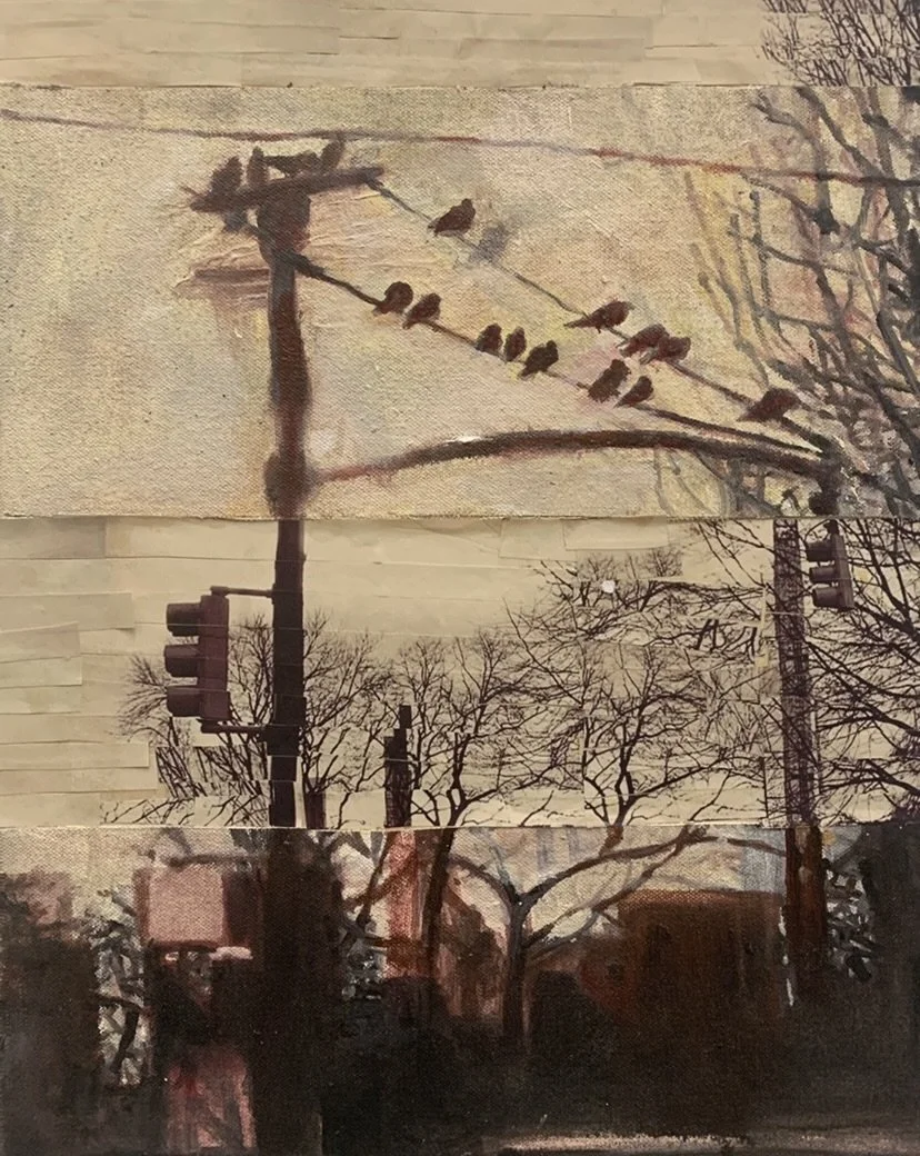 "When It's Over"-Part II. 2022. Mixed Media. 8 x 11."