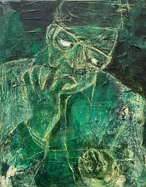 Untitled. 2026. Oil on Canvas.  11 x 13 1/2."