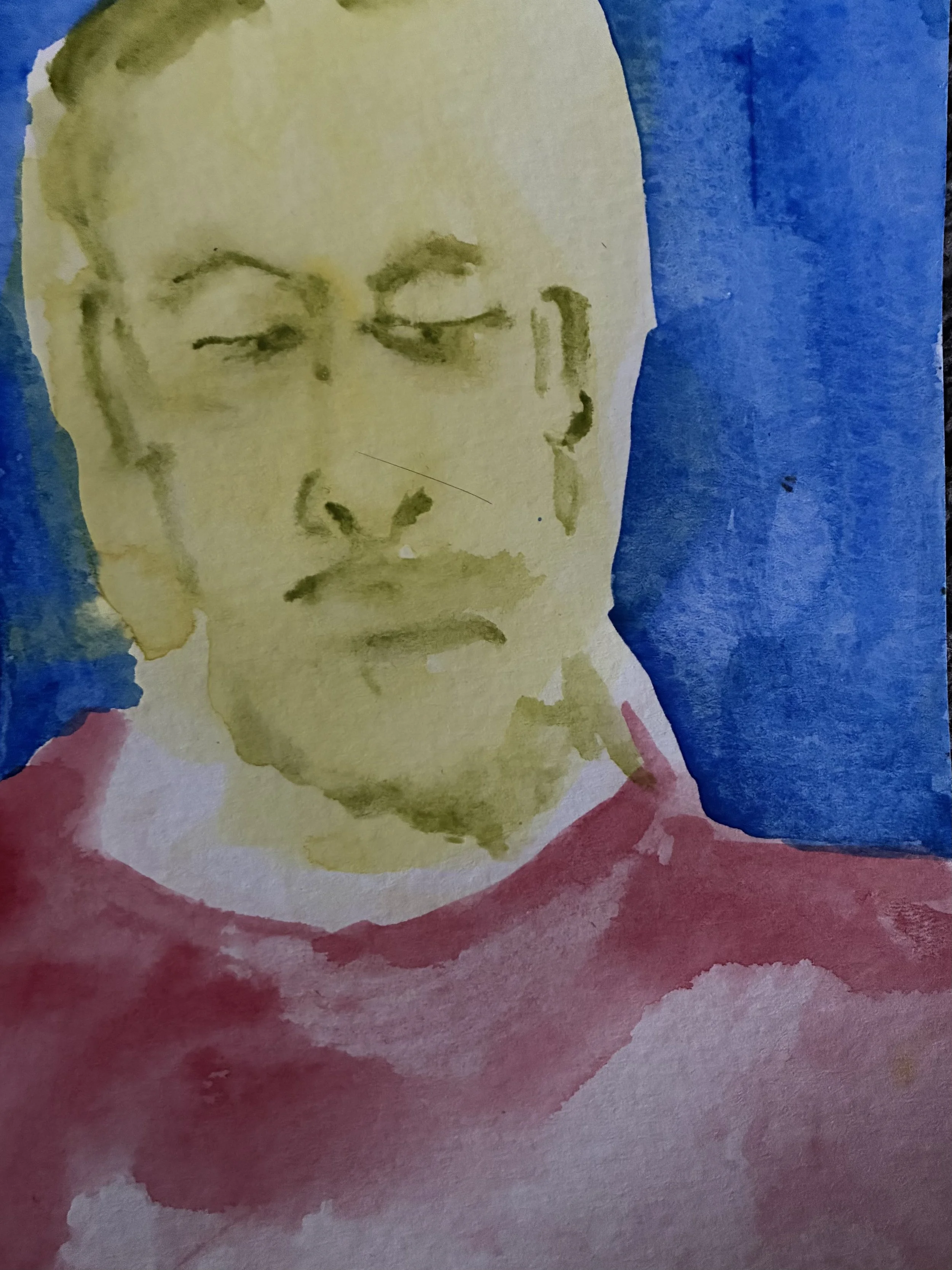 "Subterranean." 2026. Watercolor on Paper. 9 1/2 x 12 1/4."