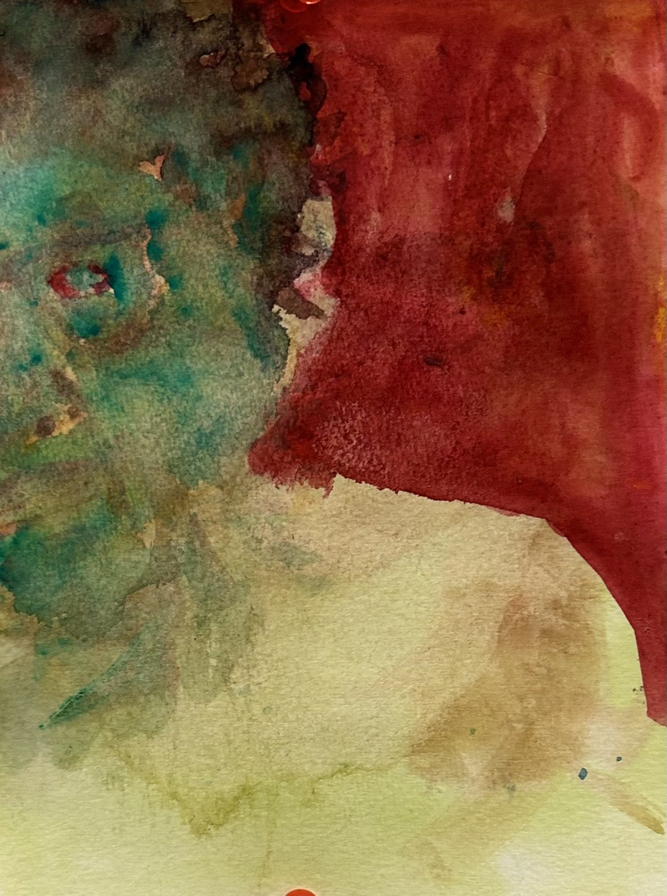 "Tecta." Watercolor on Paper. 9 x 11 1/4."