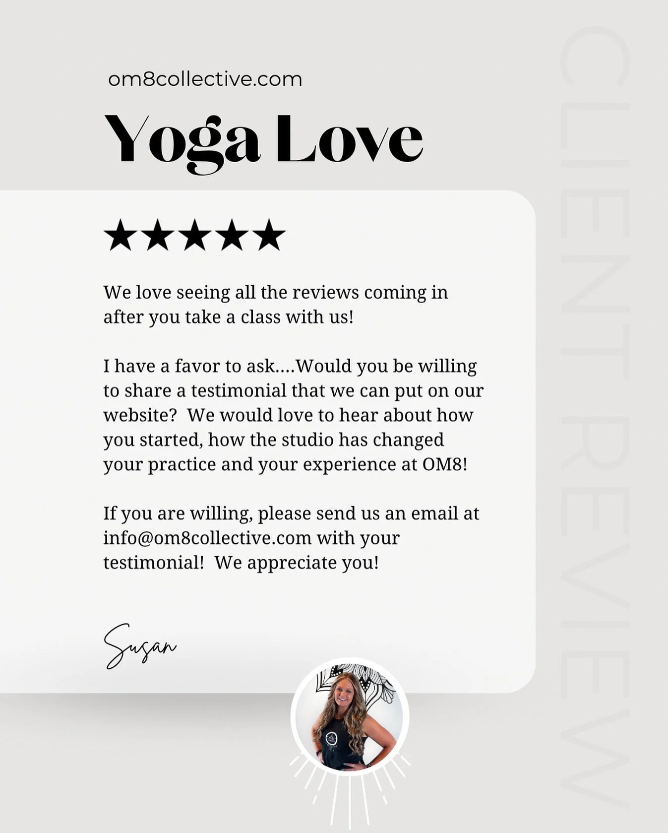 We want to hear your story! β€οΈ Email us at info@om8collective.com with your testimony about what OM8 means to you! Thank you!