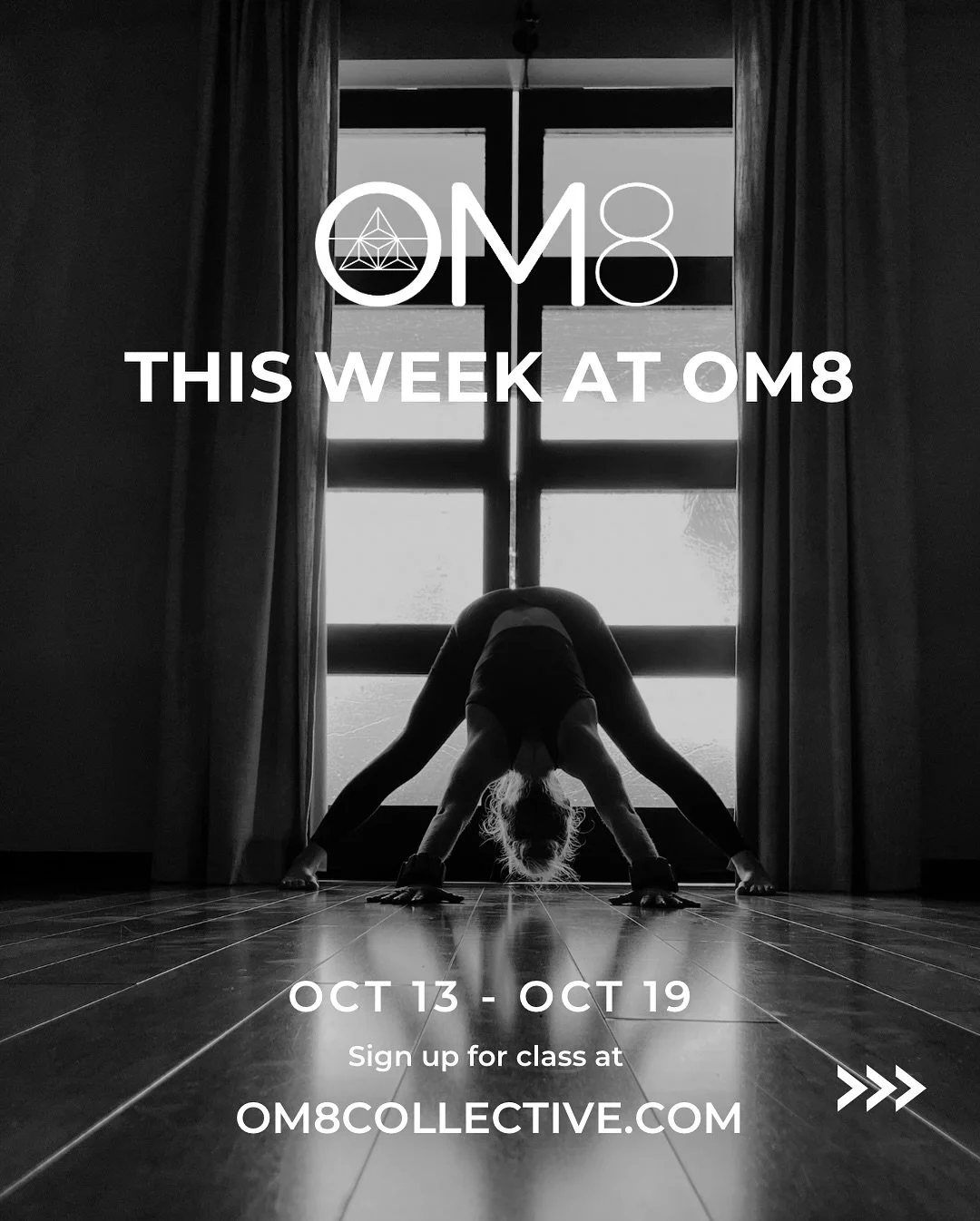 The schedule this week at OM8! ππ» Sign up for class @om8collective.com and get on your mat! 
#yoga #hotyoga #warmyoga #matpilates #yinyoga #reiki #restorativeyoga #florenceky