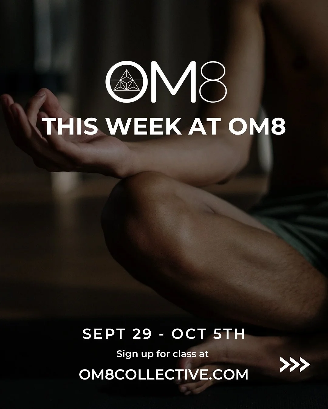 This week at OM8! π€π± Sign up for class at om8collective.com and snag your spot!