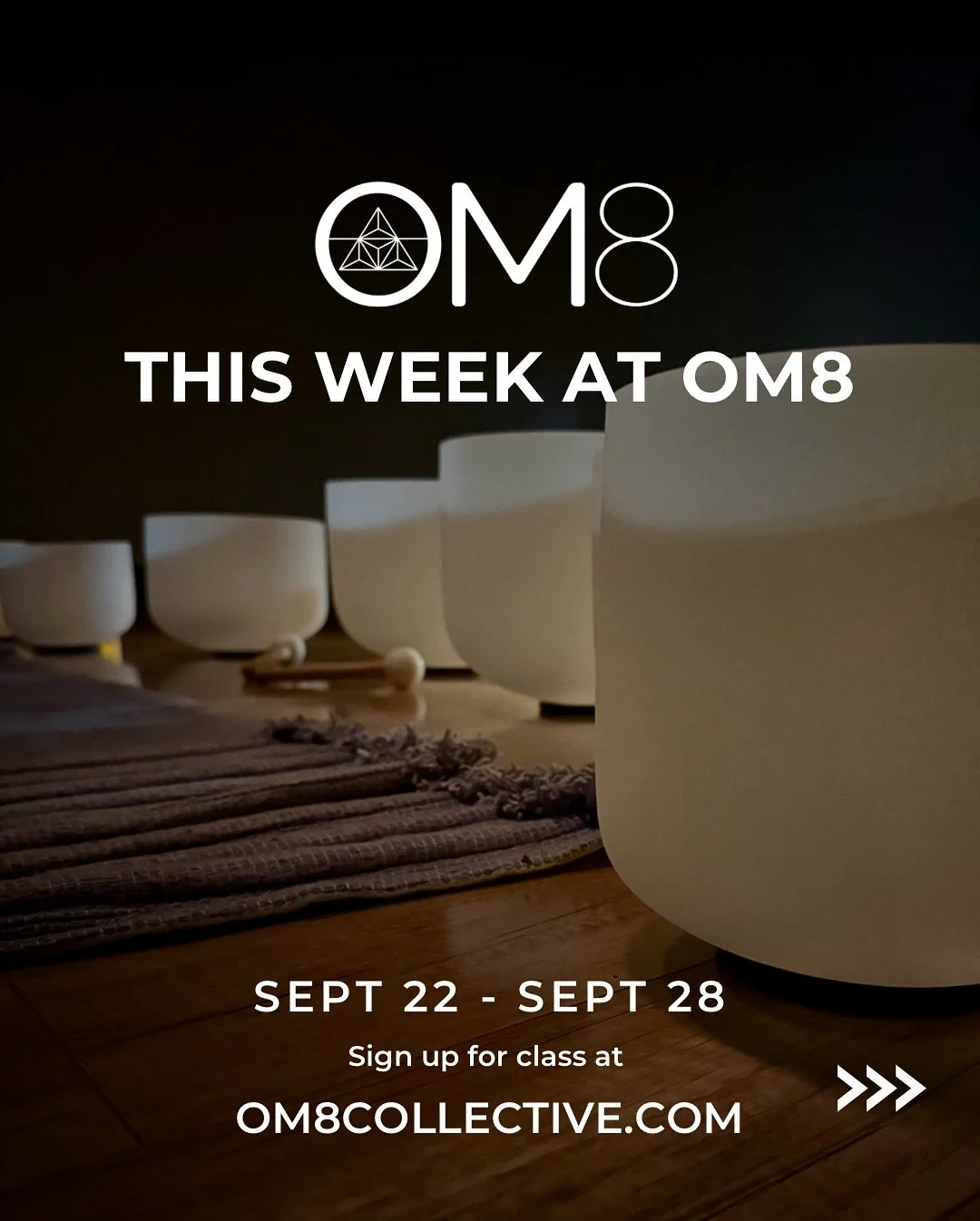 This week at OM8! π€ Sign up for class at om8collective.com and get on your mat! 
#yoga #pilates #nky