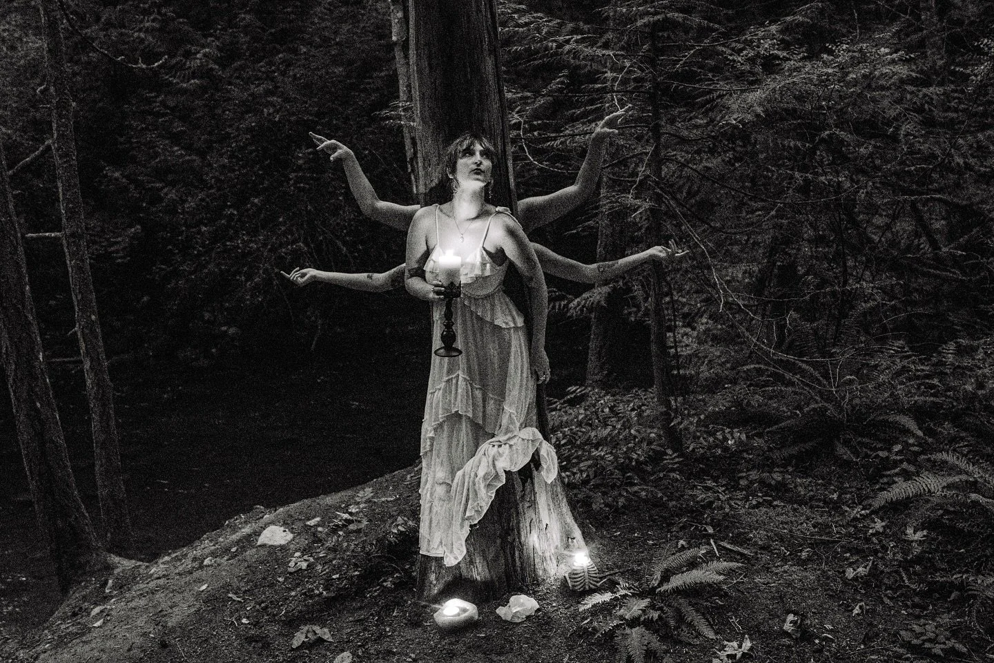 The High Priestess, a piece from Divine 2023. &amp; the 10th image in my visual portfolio, specially curated for my graduate admissions package. 

I generally don't share what I see in my images, because I do like to honor art, as it's up for interpr