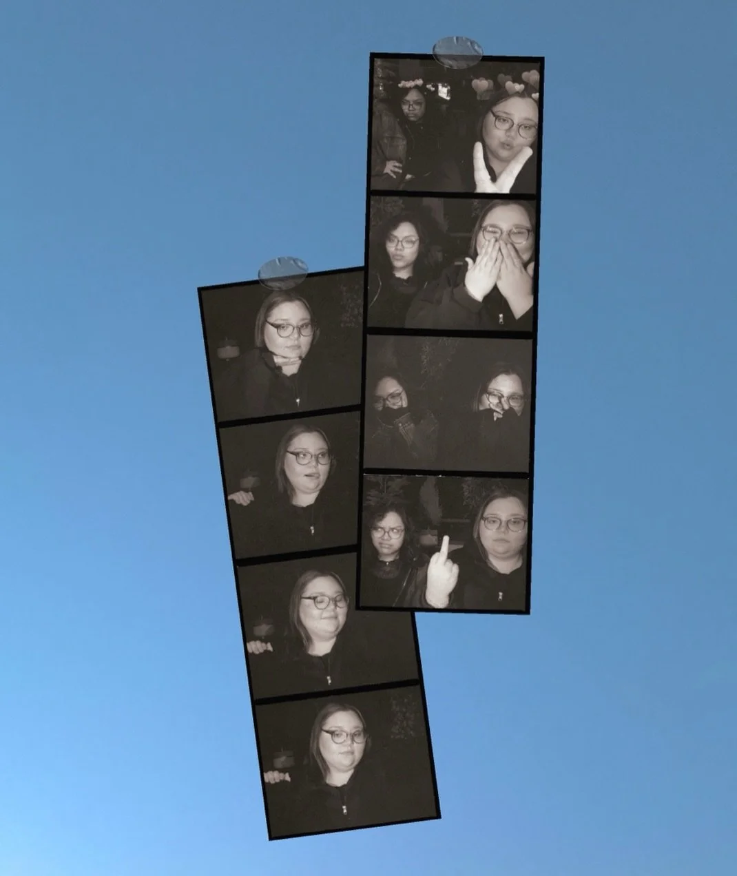 #Repost because I wanted to include @jackies.gemzz &amp; I's fun with photo booth! Shut Up &amp; Drive music video coming to a screen near you so soon. 📀 

#mac #photobooth #collage #scrl